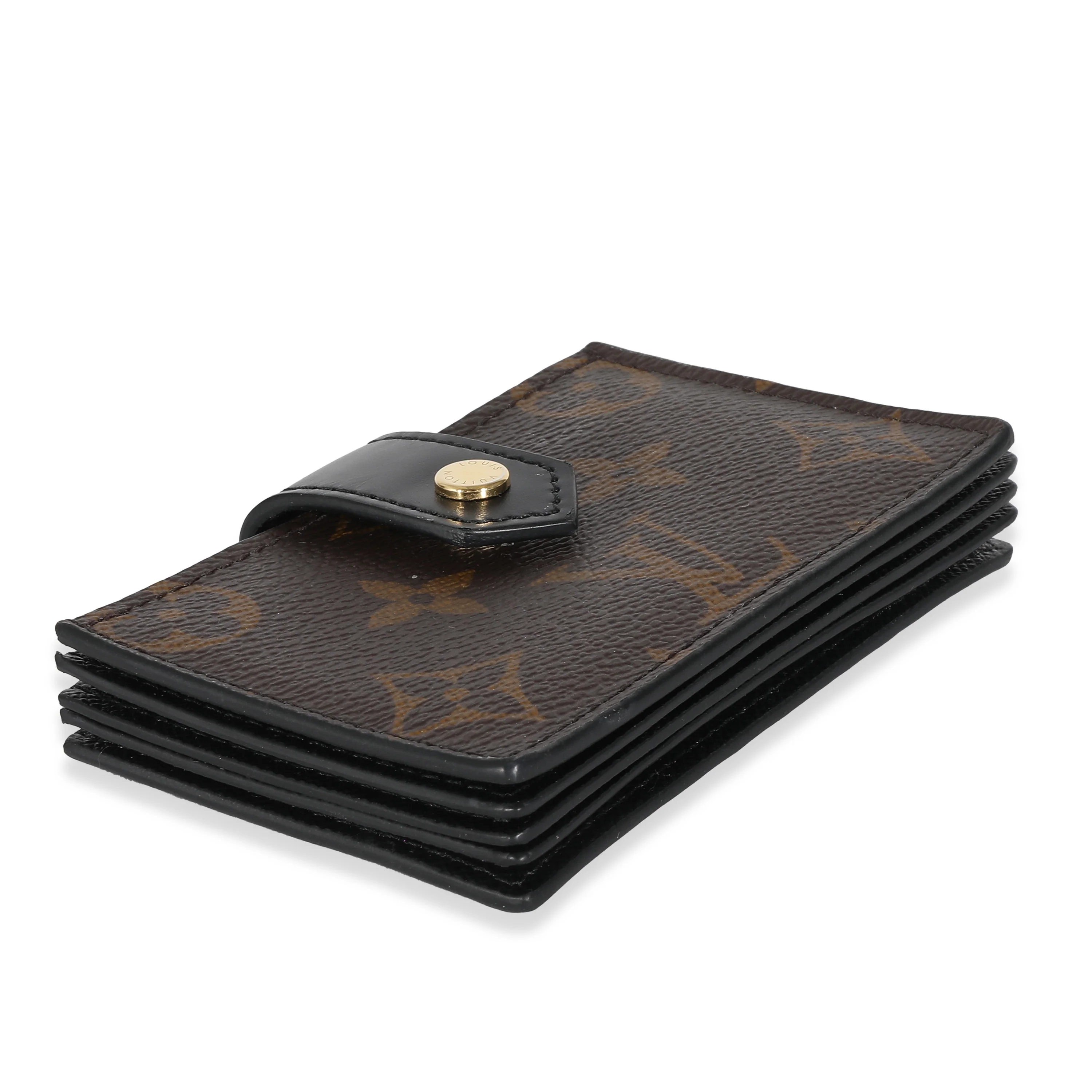 Louis Vuitton Black Monogram Canvas Gusseted Card Holder - Image 2