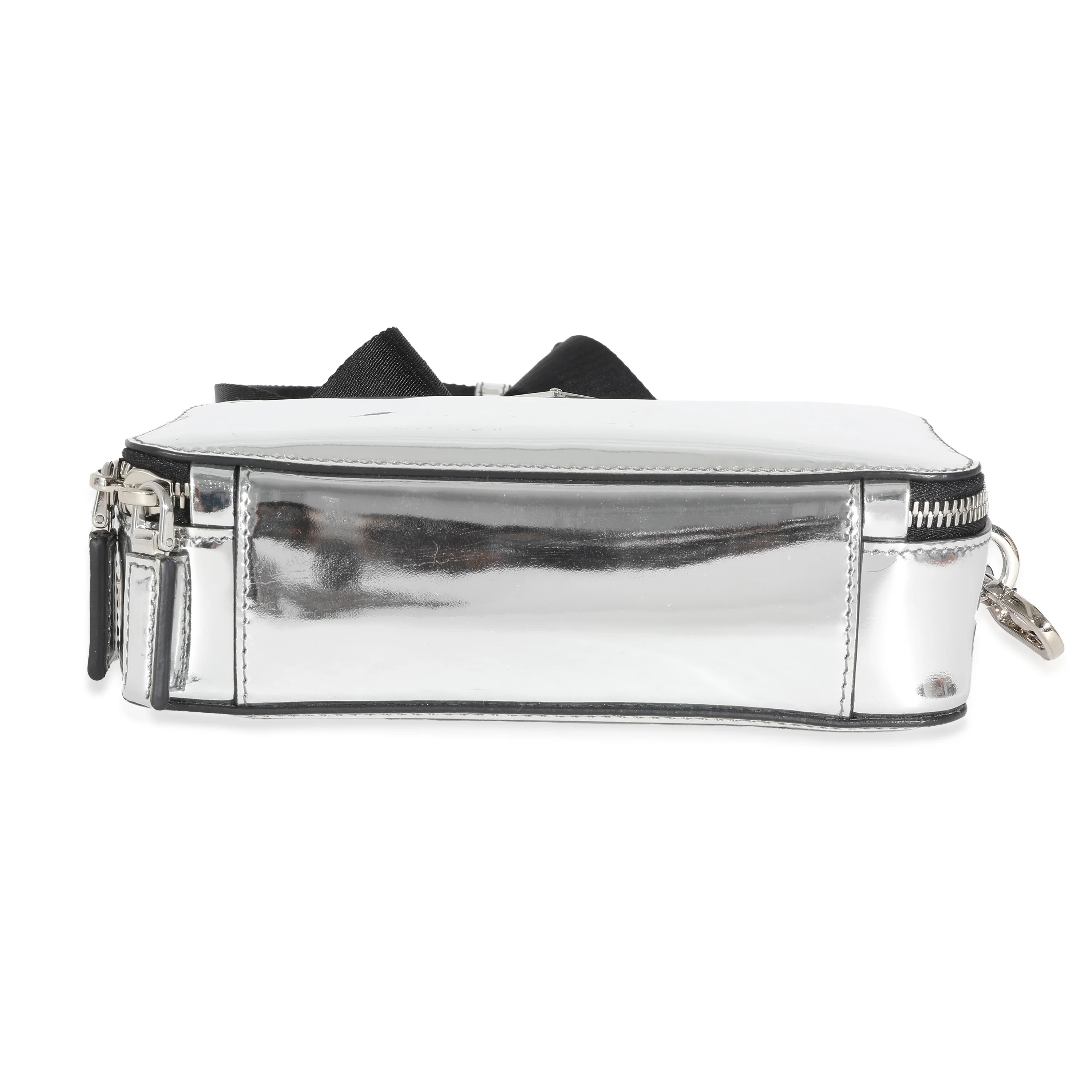 Metallic Silver Spazzolato Brique Crossbody - Image 7