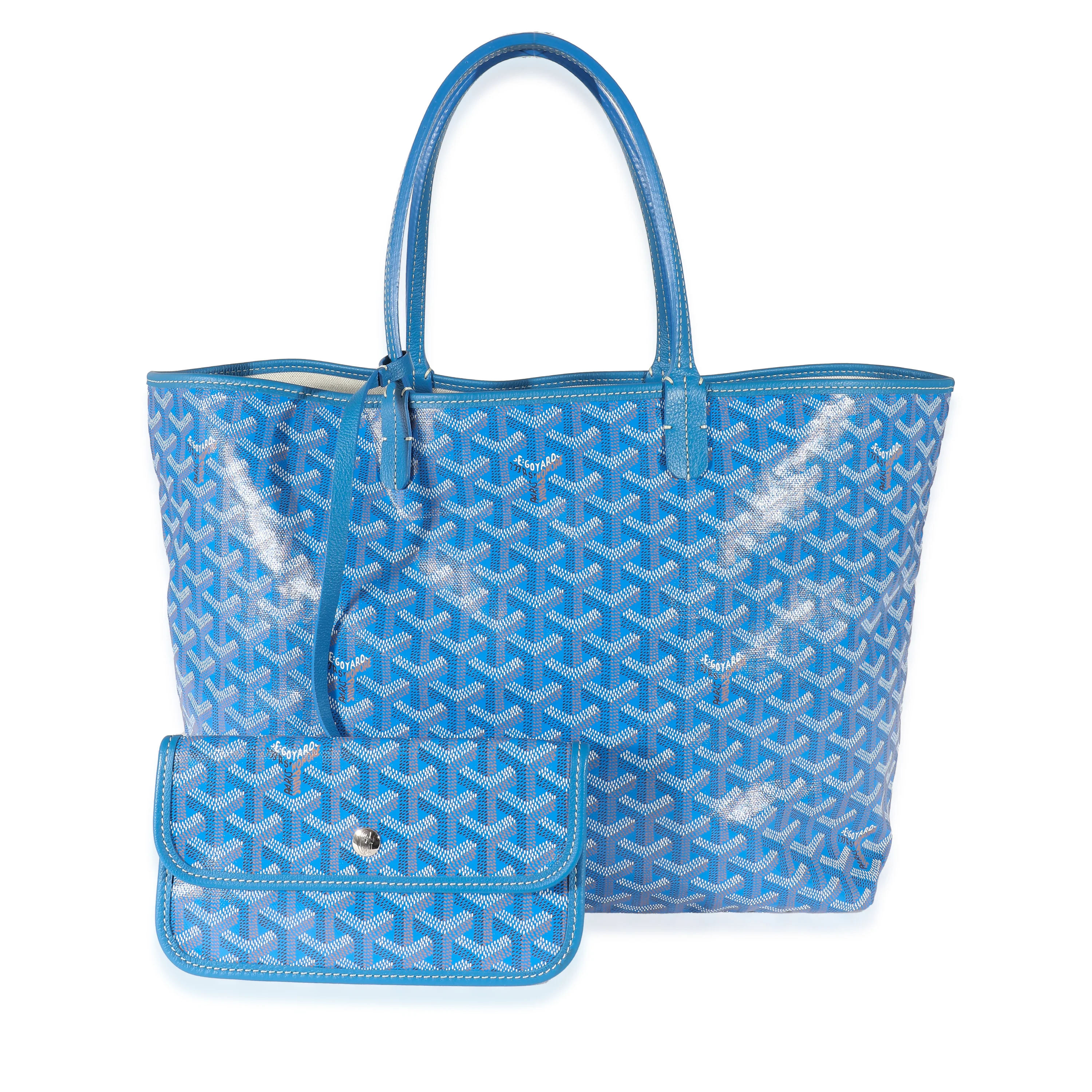 Goyard Blue Goyardine Canvas Saint Louis PM