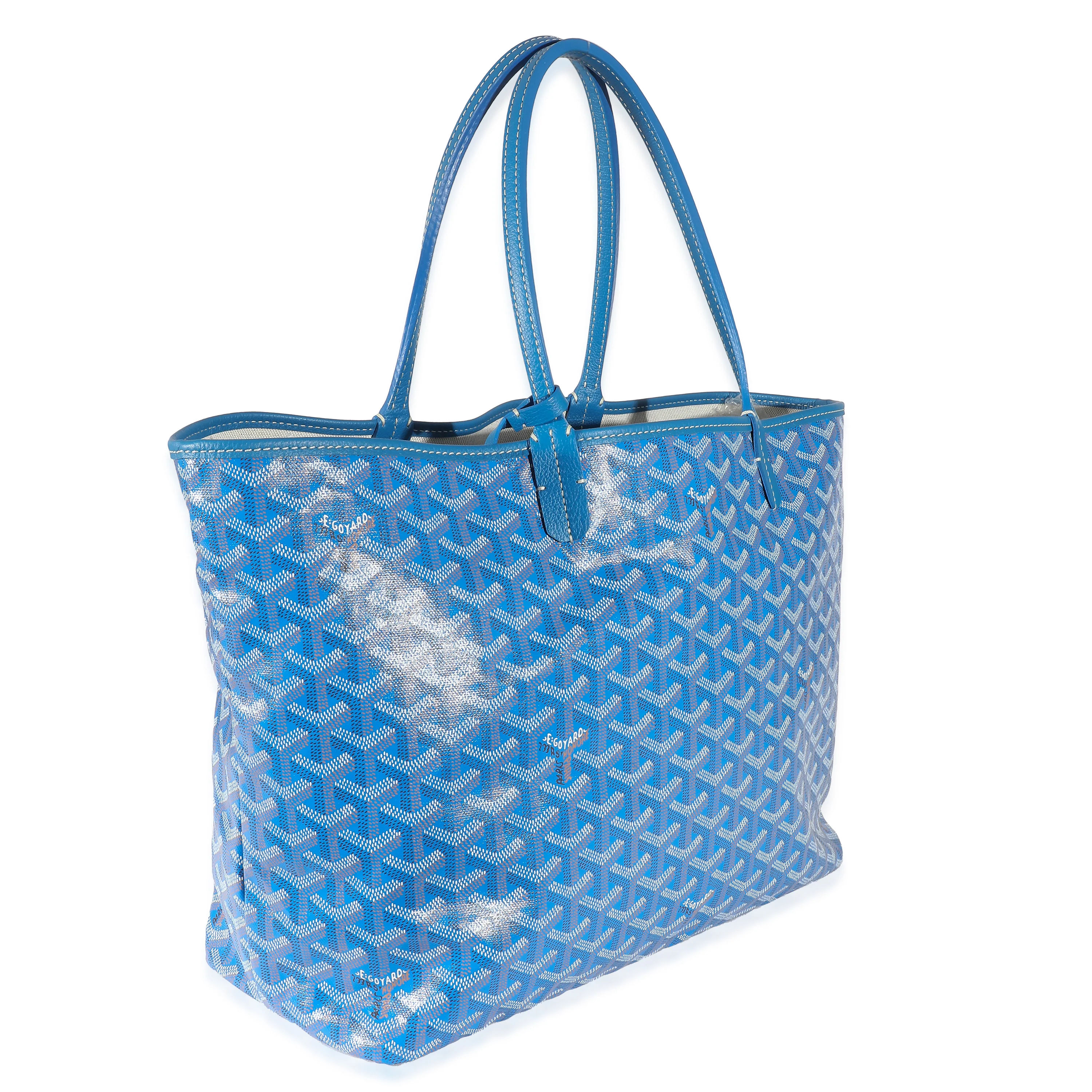 Goyard Blue Goyardine Canvas Saint Louis PM - Image 5