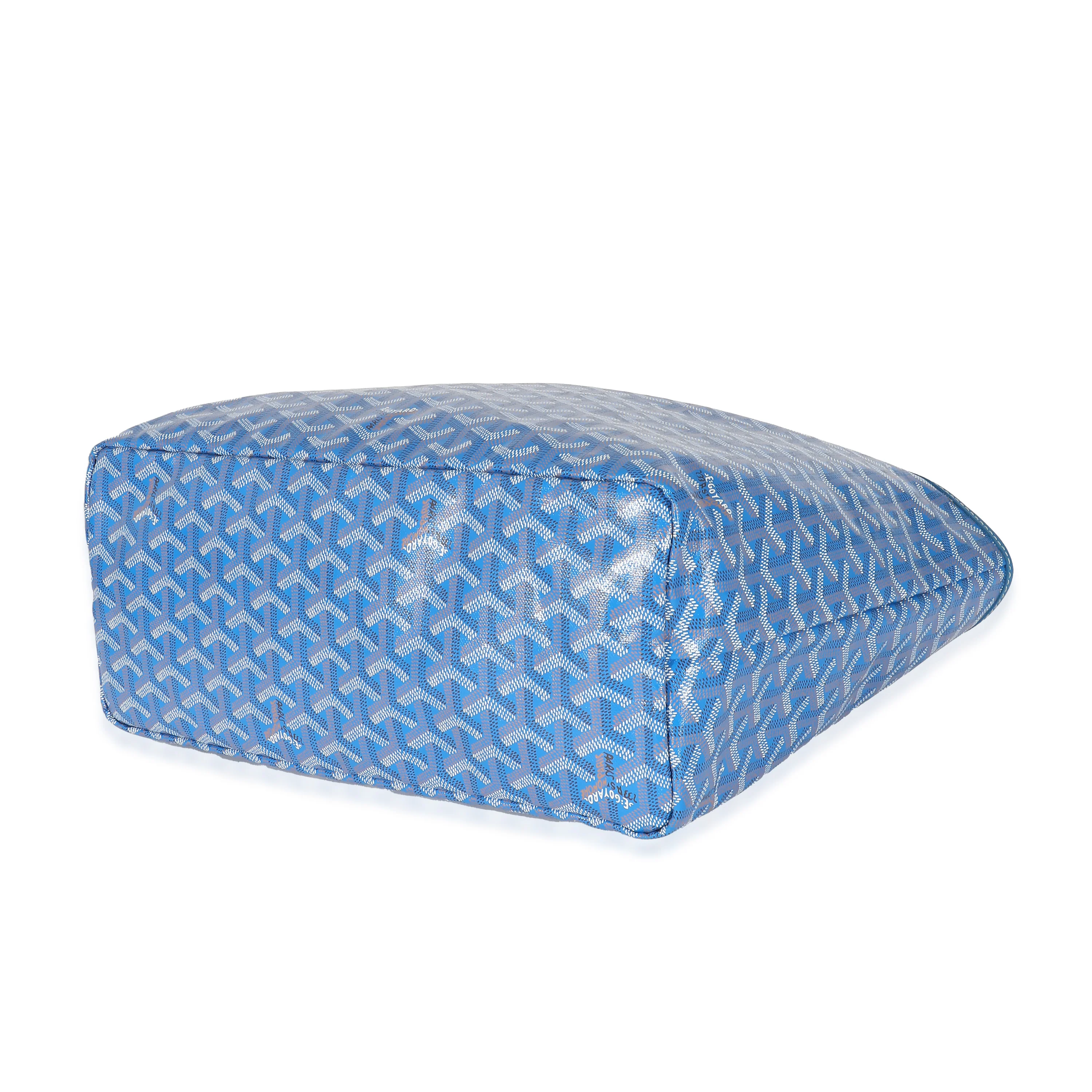 Goyard Blue Goyardine Canvas Saint Louis PM - Image 6