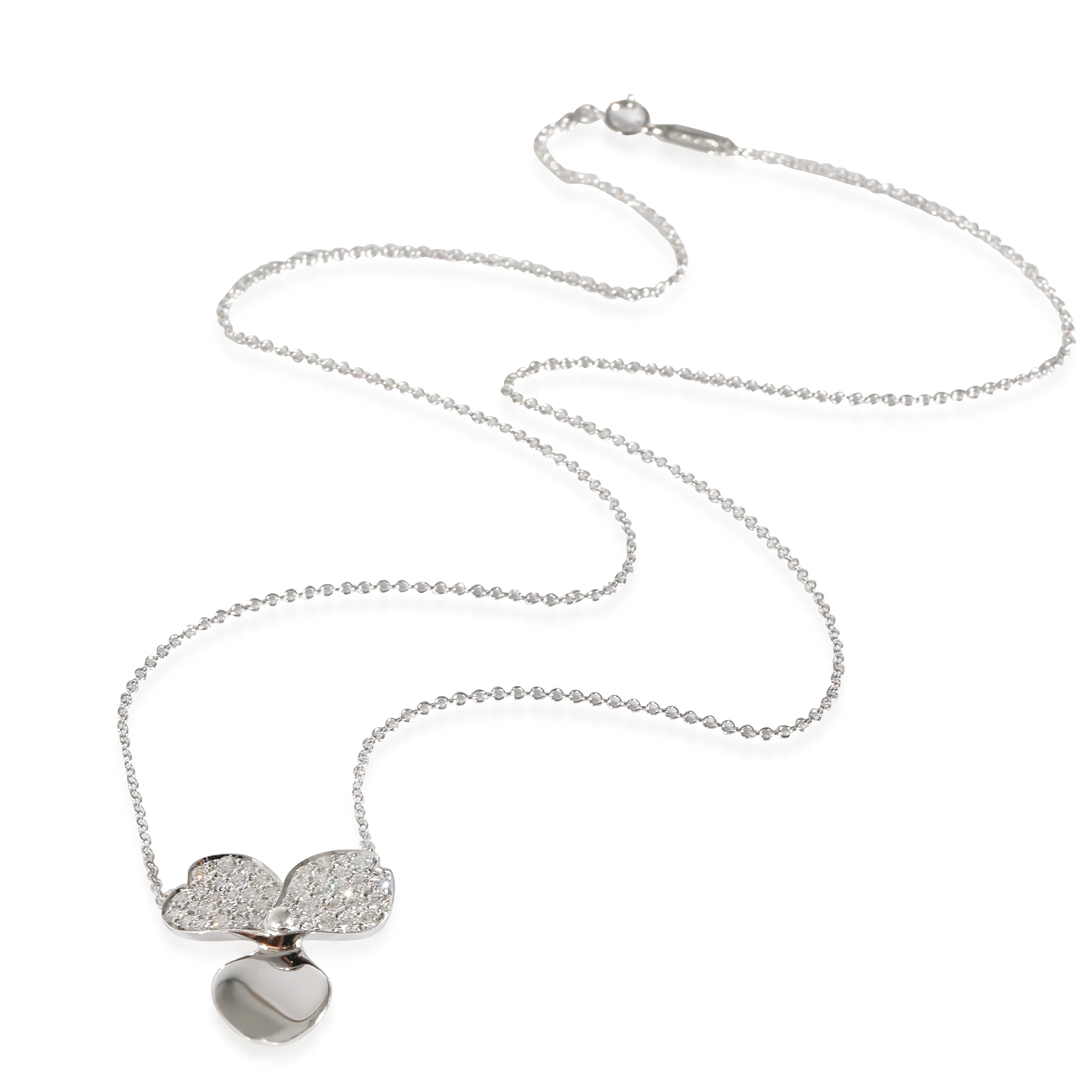 Paper Flowers Diamond Pendant in Platinum 0.33 CTW - Image 2