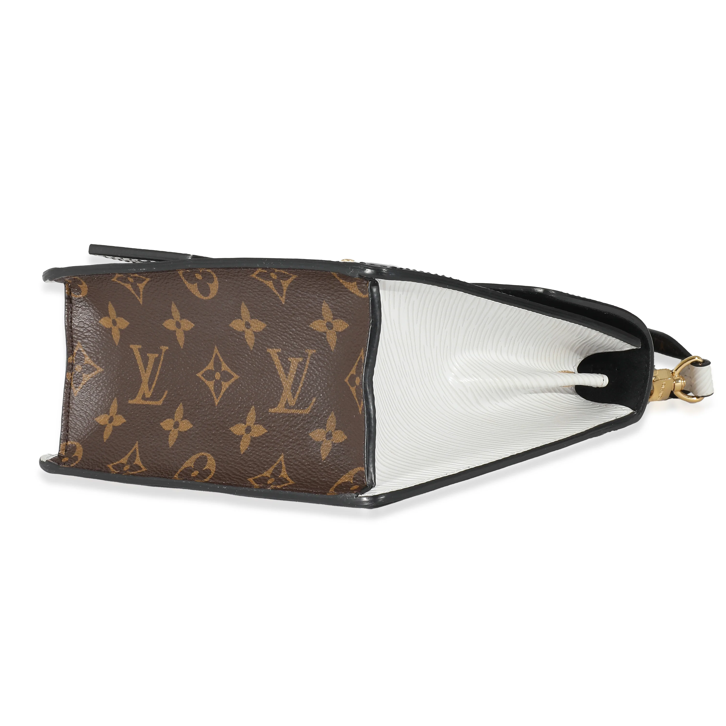 Louis Vuitton White Epi Black Monogram Vernis Spring Street - Image 6