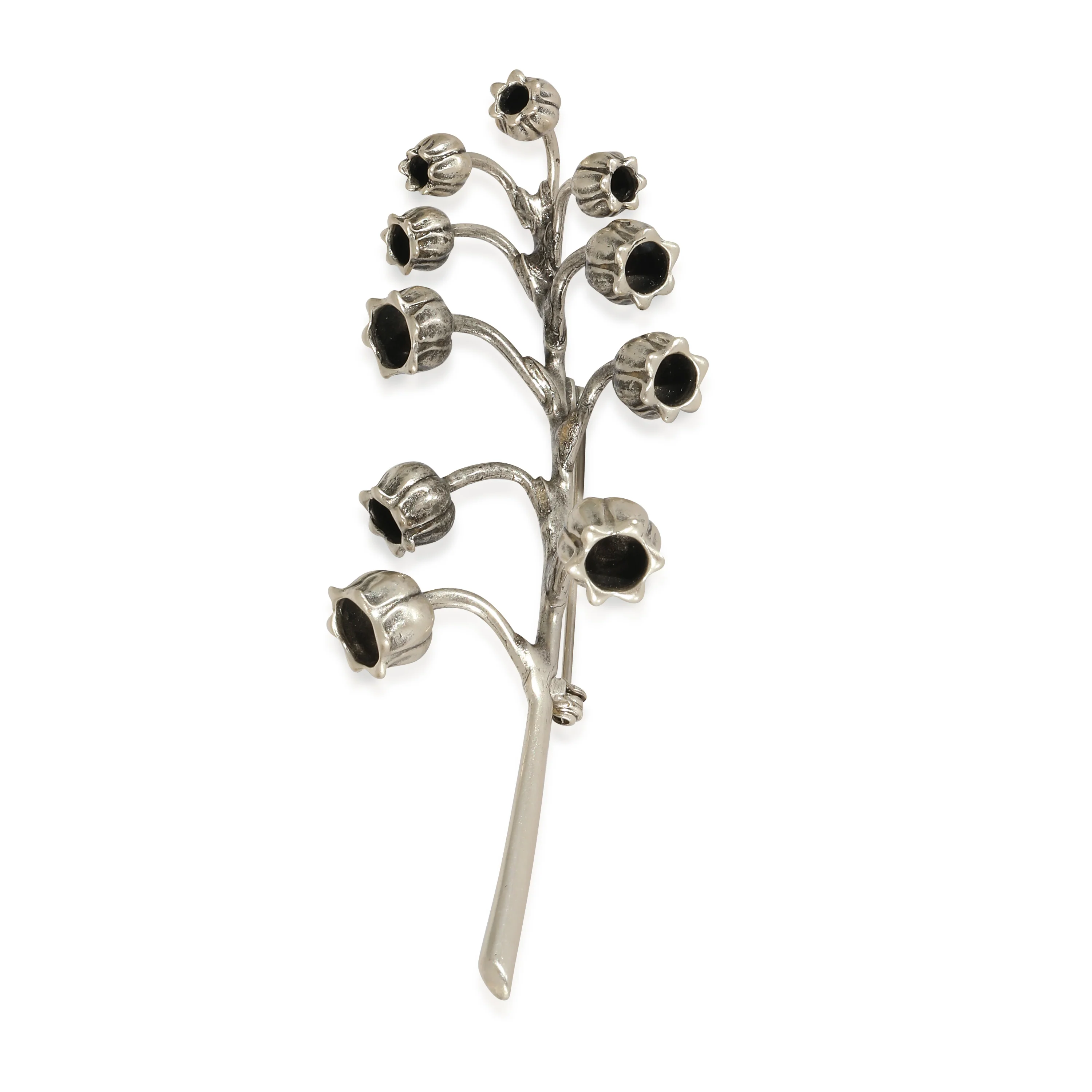 Dior Floral Brooch in Sterling Silver