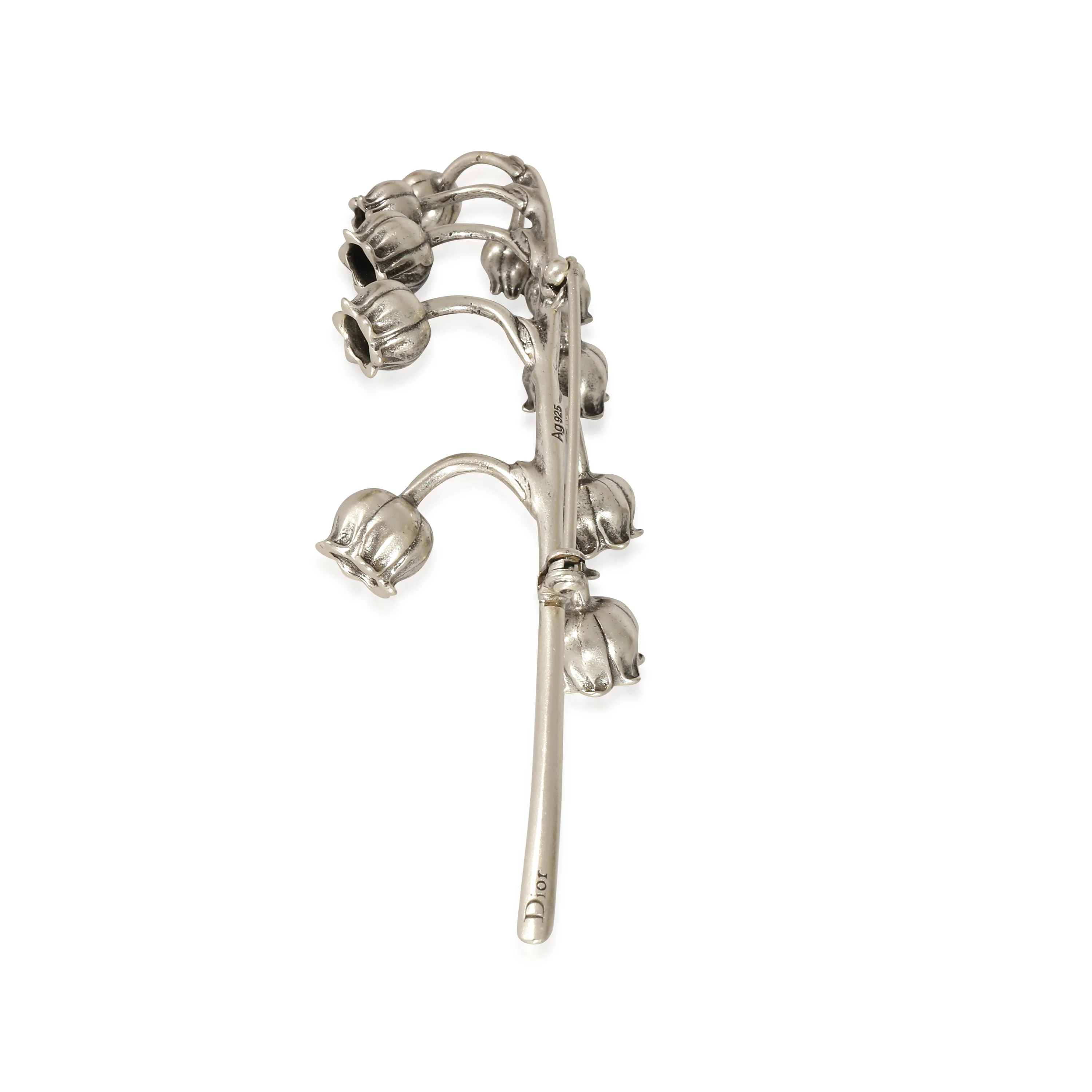 Dior Floral Brooch in Sterling Silver - Image 4