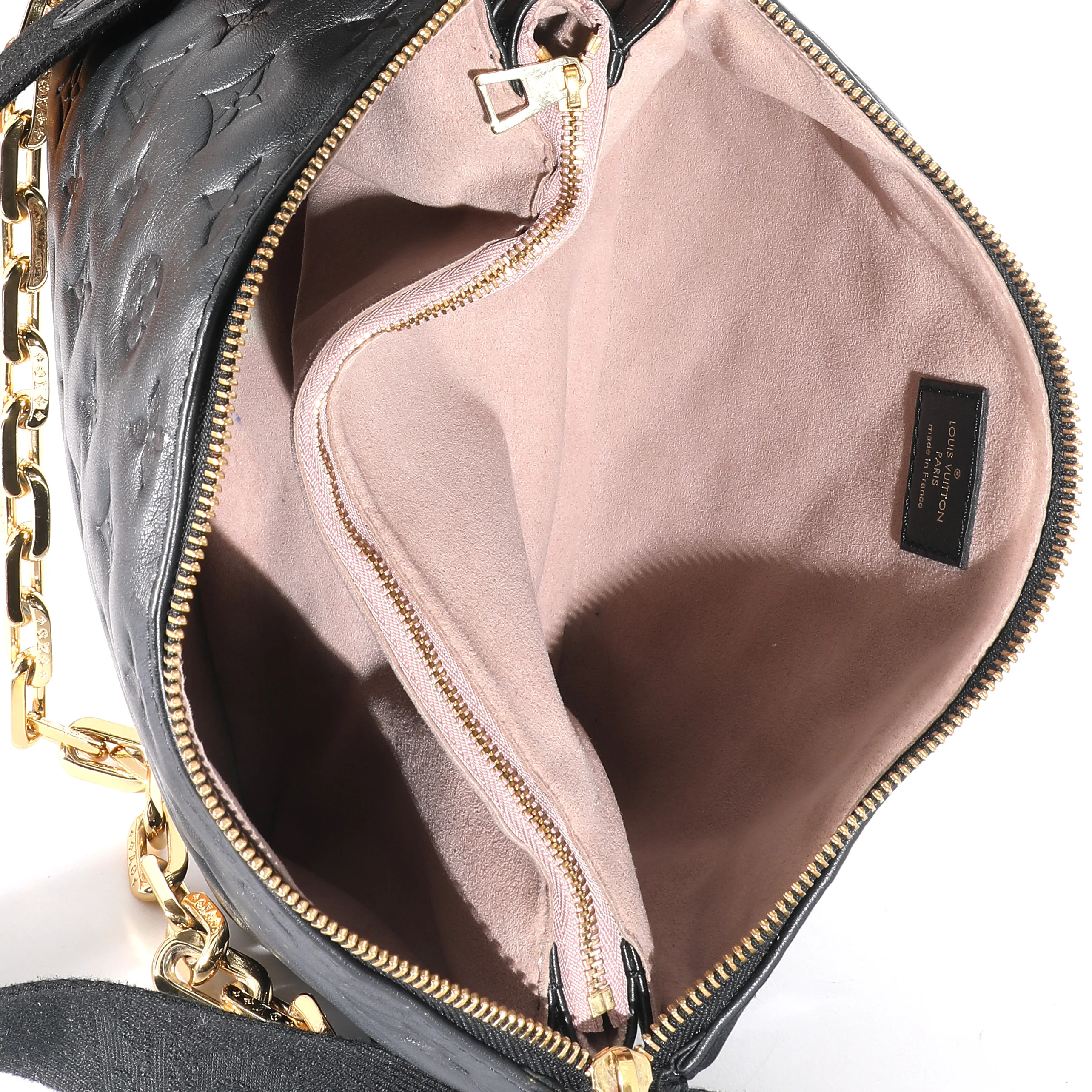 Louis Vuitton Black Monogram Embossed Puffy Lambskin Coussin PM - Image 8