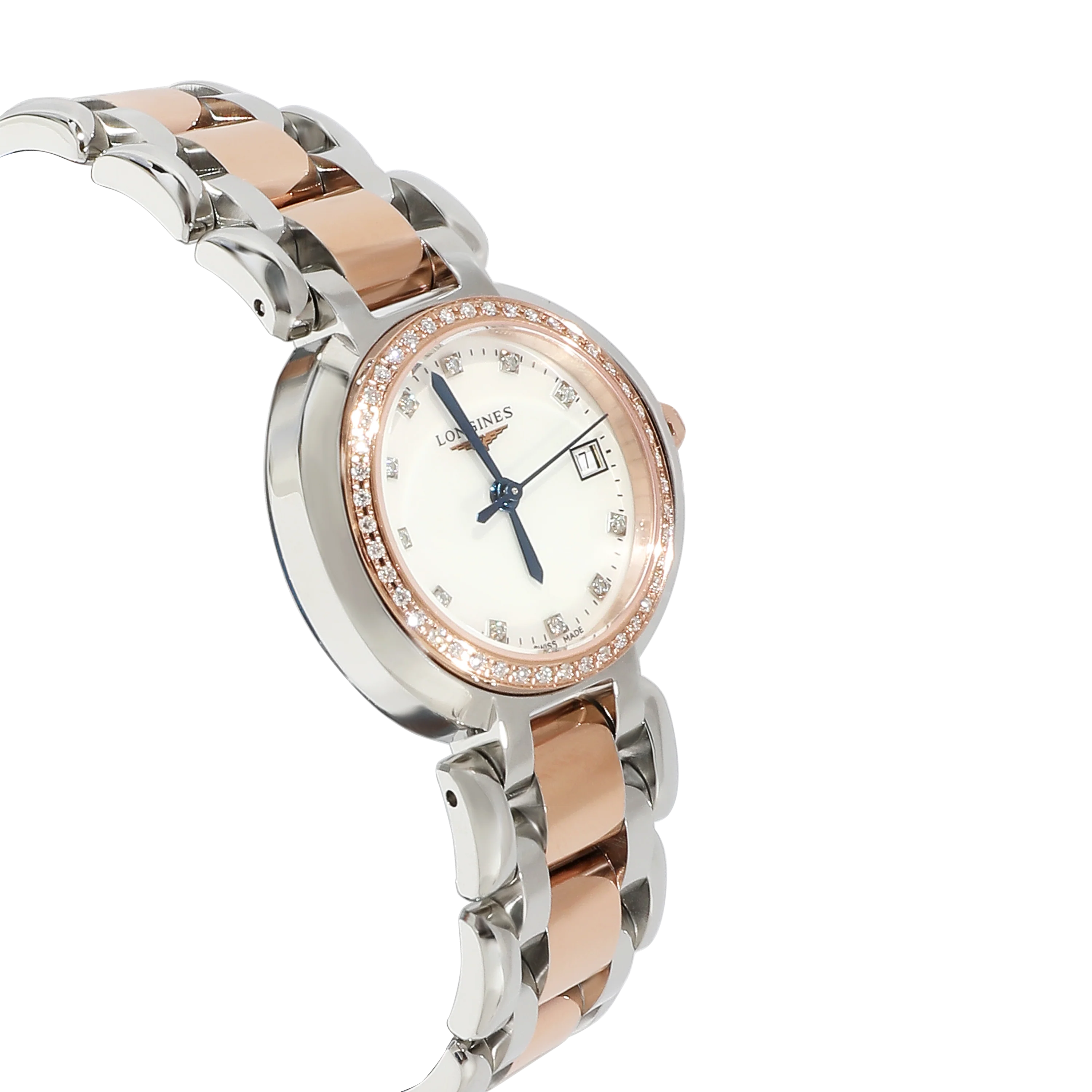 Longines PrimaLuna L8.110.5.89.6 Womens Watch in 18kt Stainless Steel/Rose Gold - Image 2