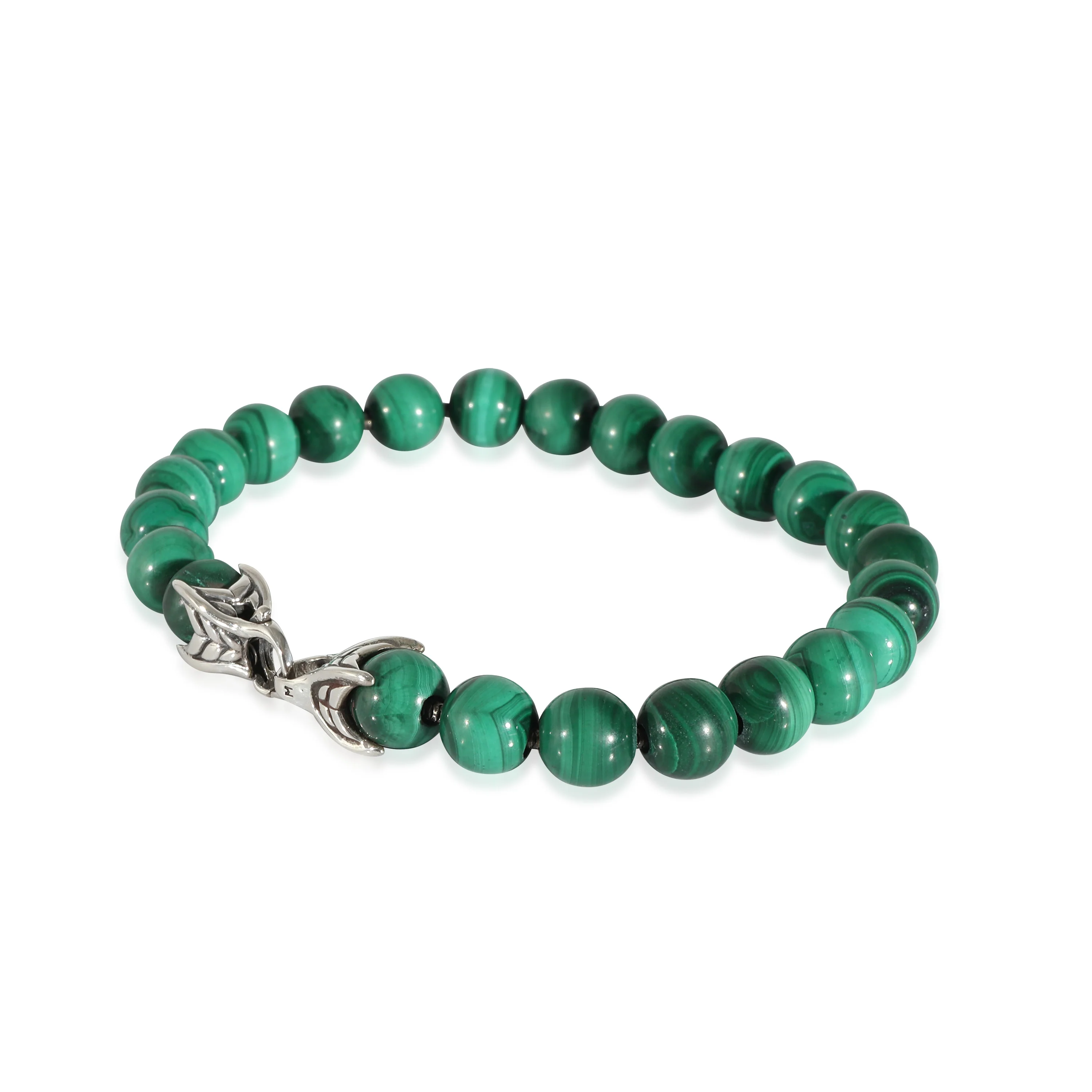 Spiritual Beads Malachite Bracelet in Sterling Silver - Image 2