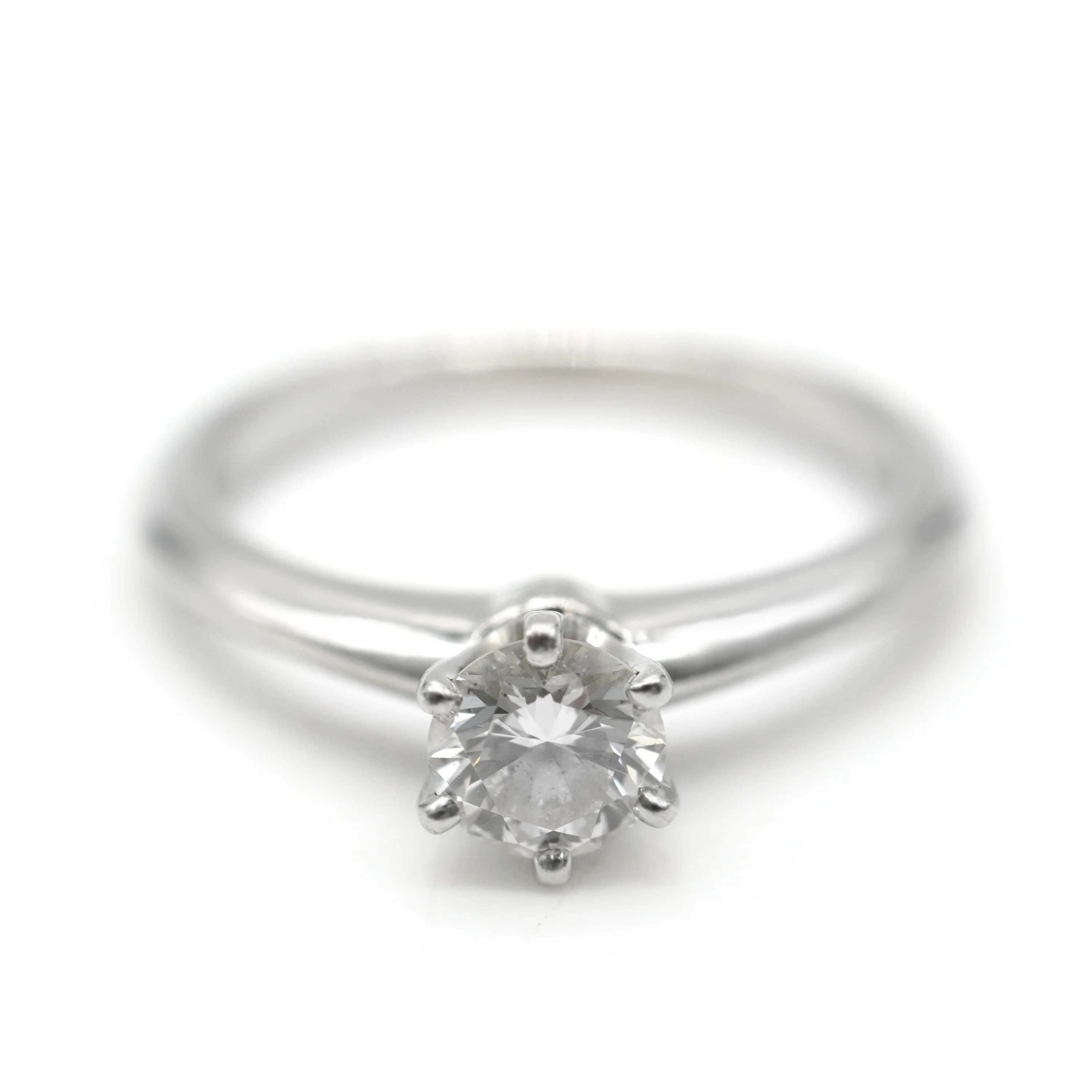 Solitarie Engagement Ring in Platinum H VS1 0.49 ctw