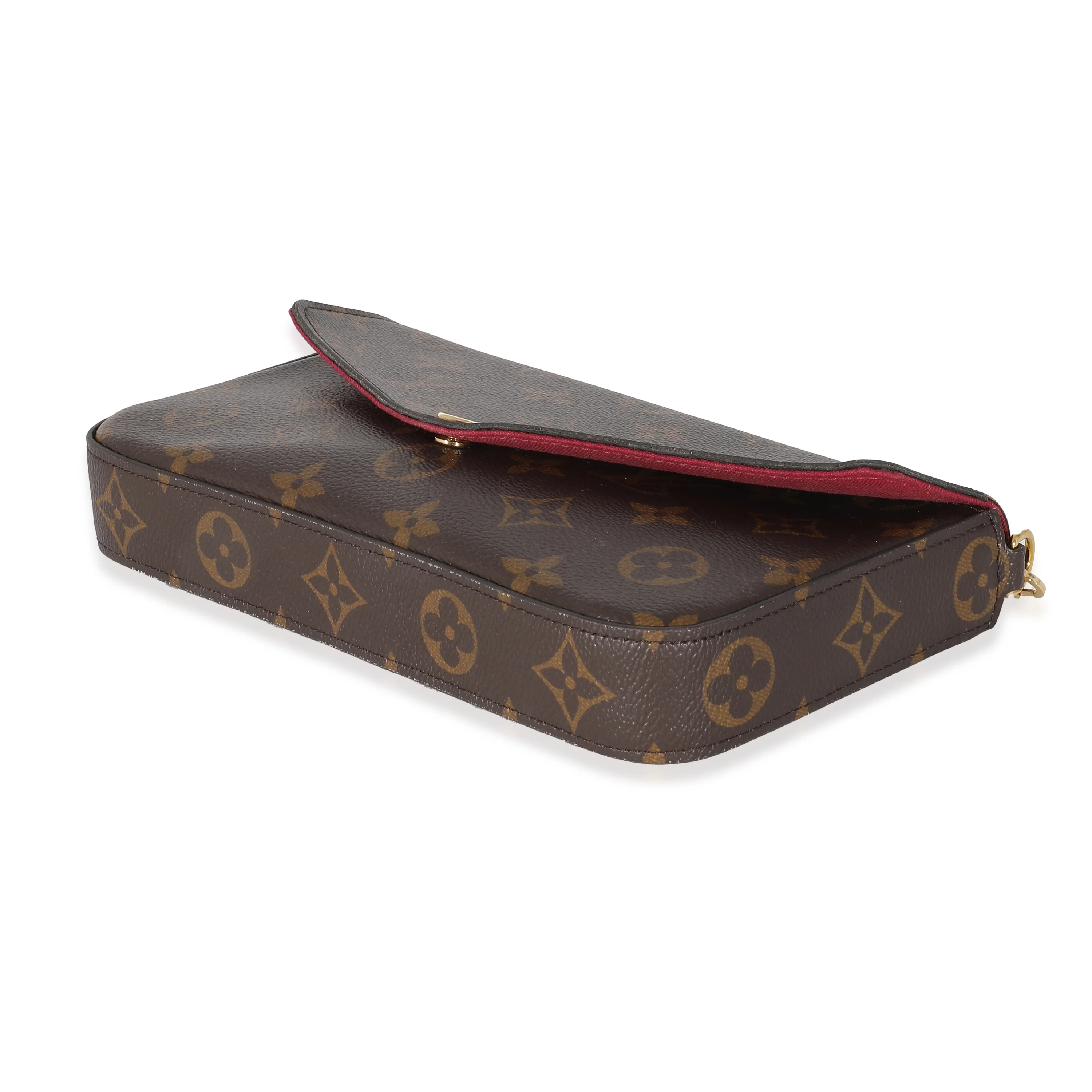 Fuchsia Monogram Canvas Félicie Pochette - Image 4