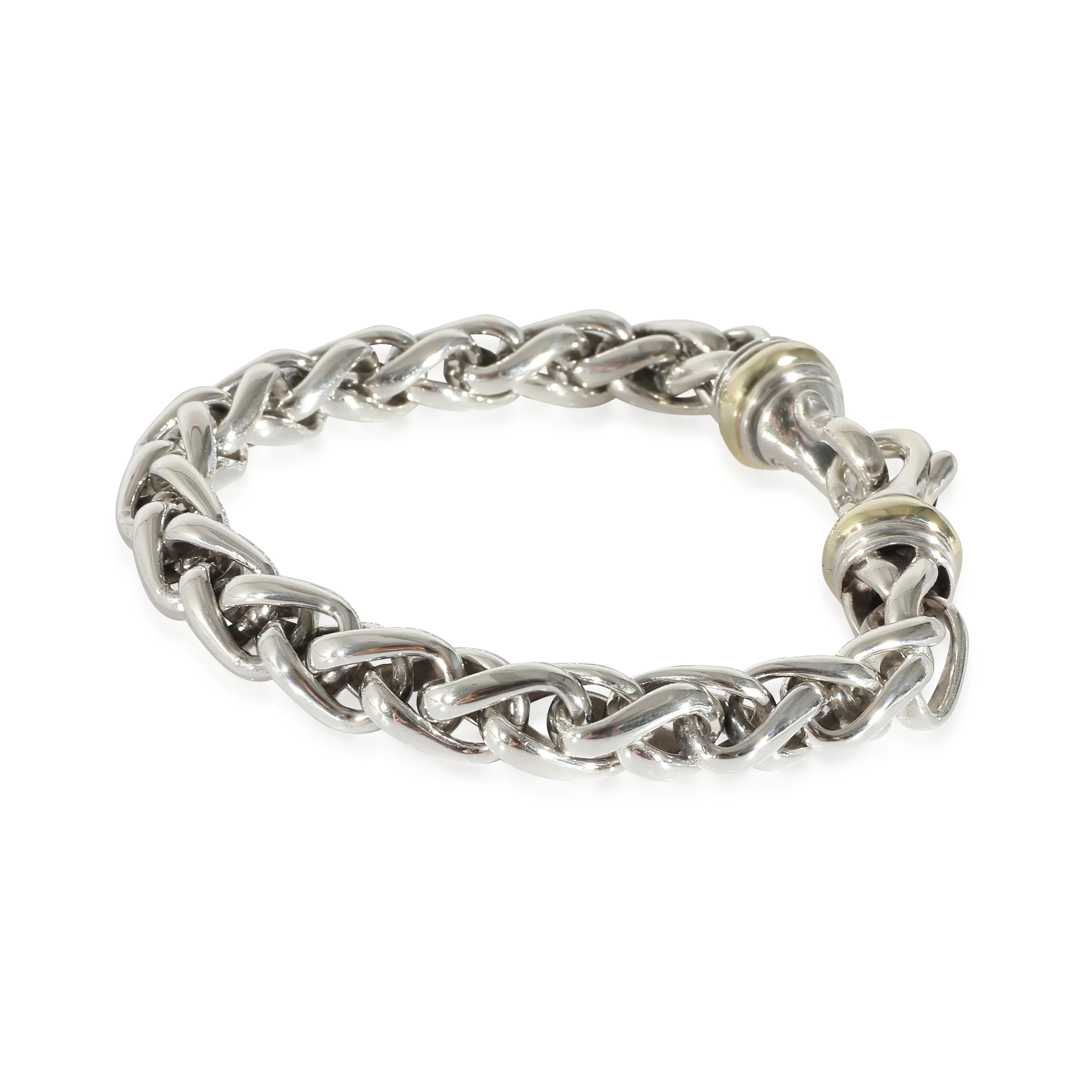 David Yurman Wheat Bracelet in Yellow Gold/Sterling Silver - Image 3