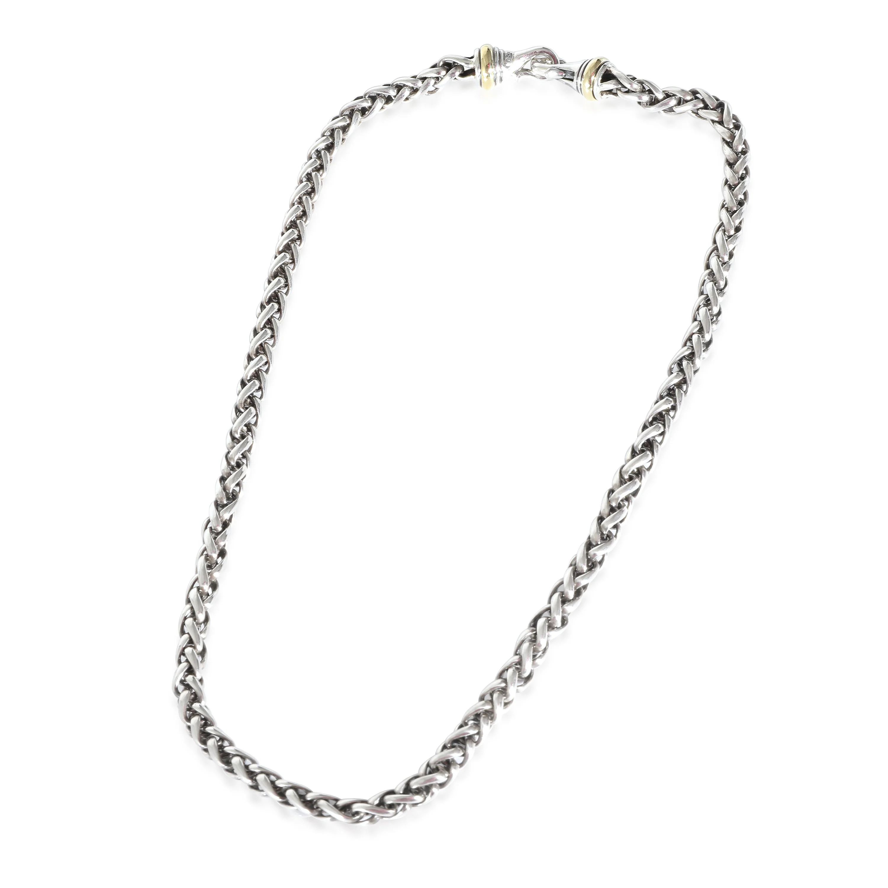 David Yurman Wheat Necklace in  Yellow Gold/Sterling Silver - Image 2