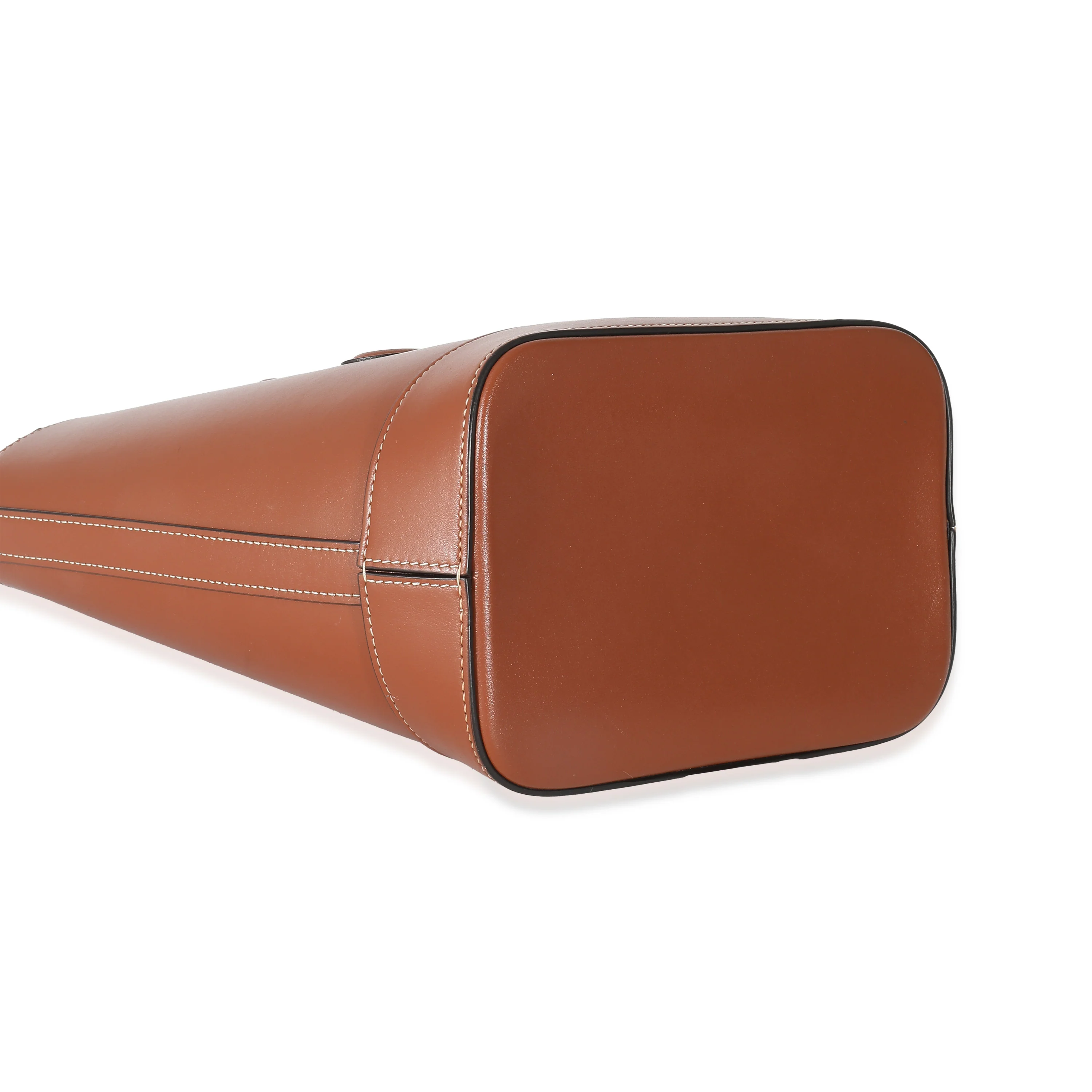 Celine Brown Smooth Cuir Triomphe Small Bucket Bag - Image 7