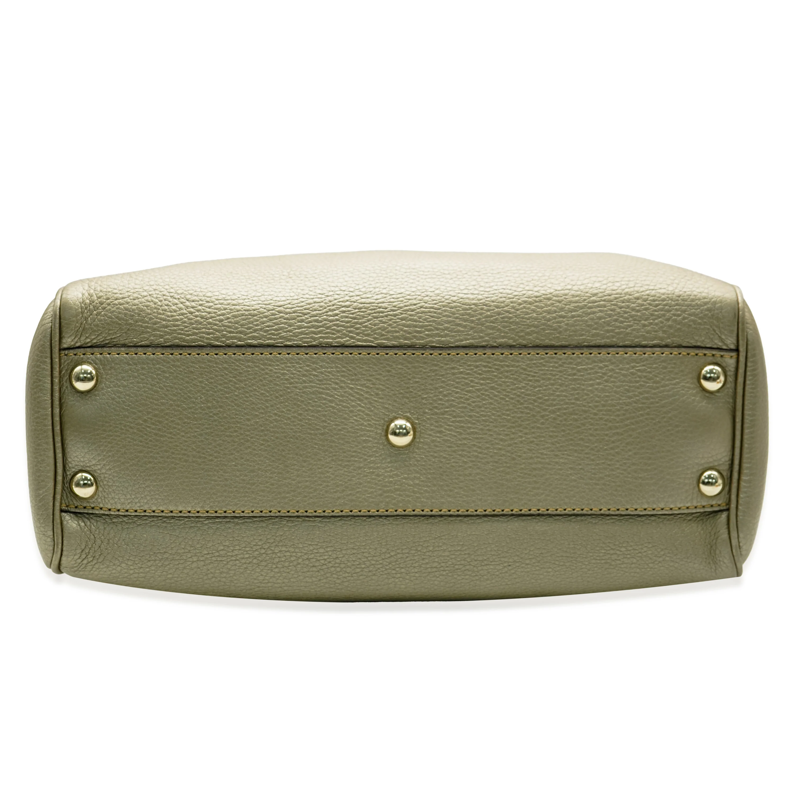 Gucci Gold Leather Small Bamboo Shopper Tote - Image 11