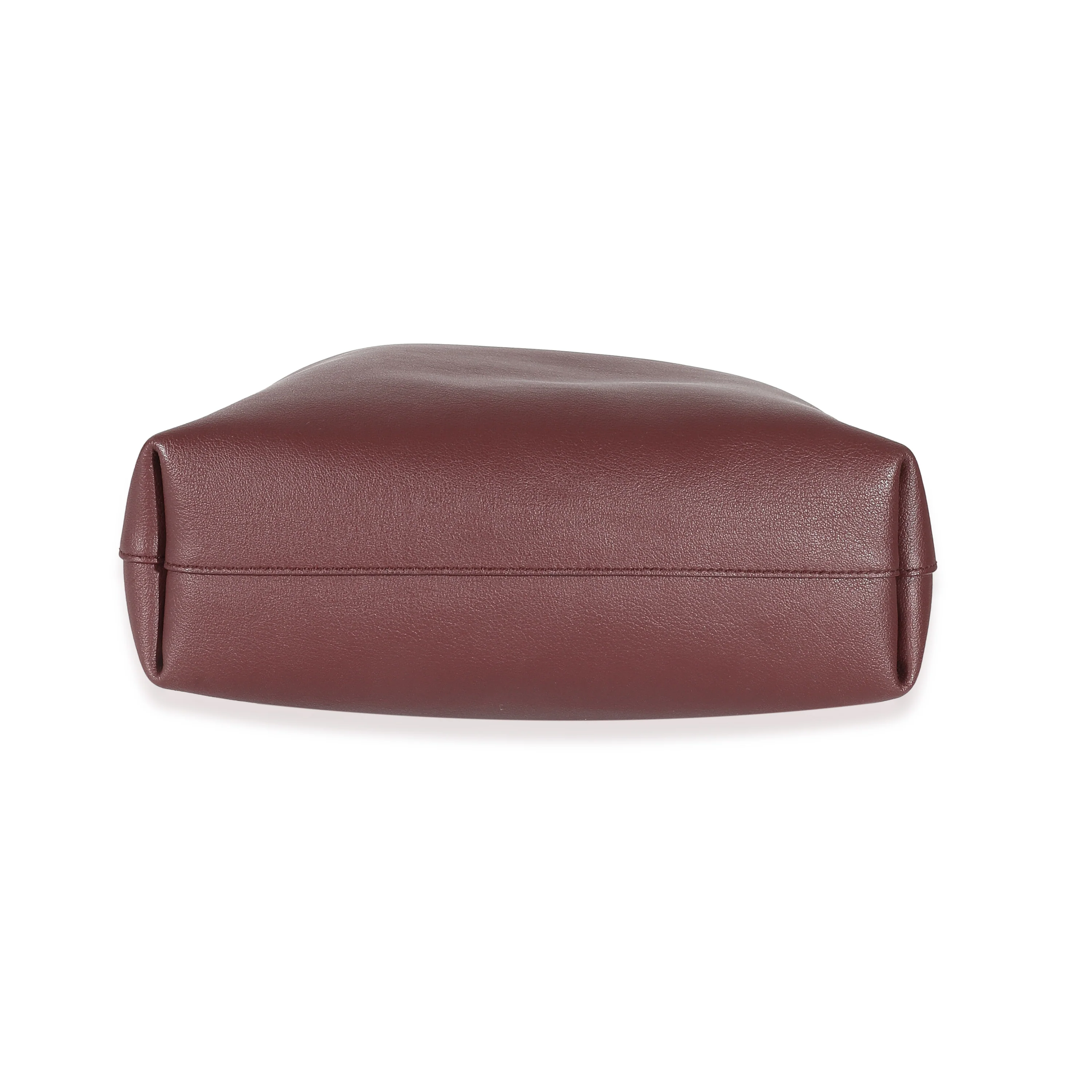Saint Laurent Burgundy Calfskin Toy N/S Shopping Tote - Image 5