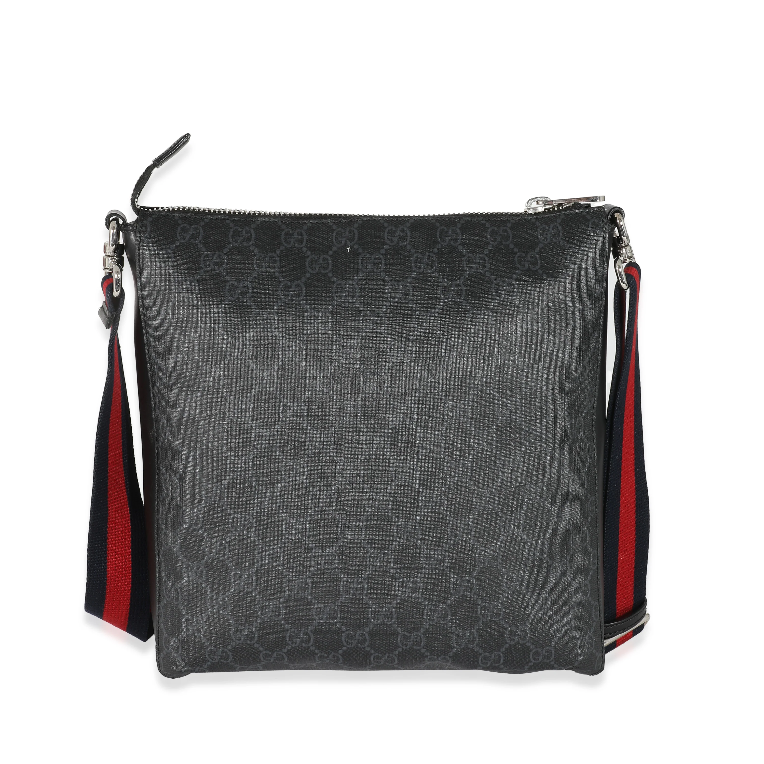 Gucci Black GG Supreme Canvas Messenger Bag - Image 5