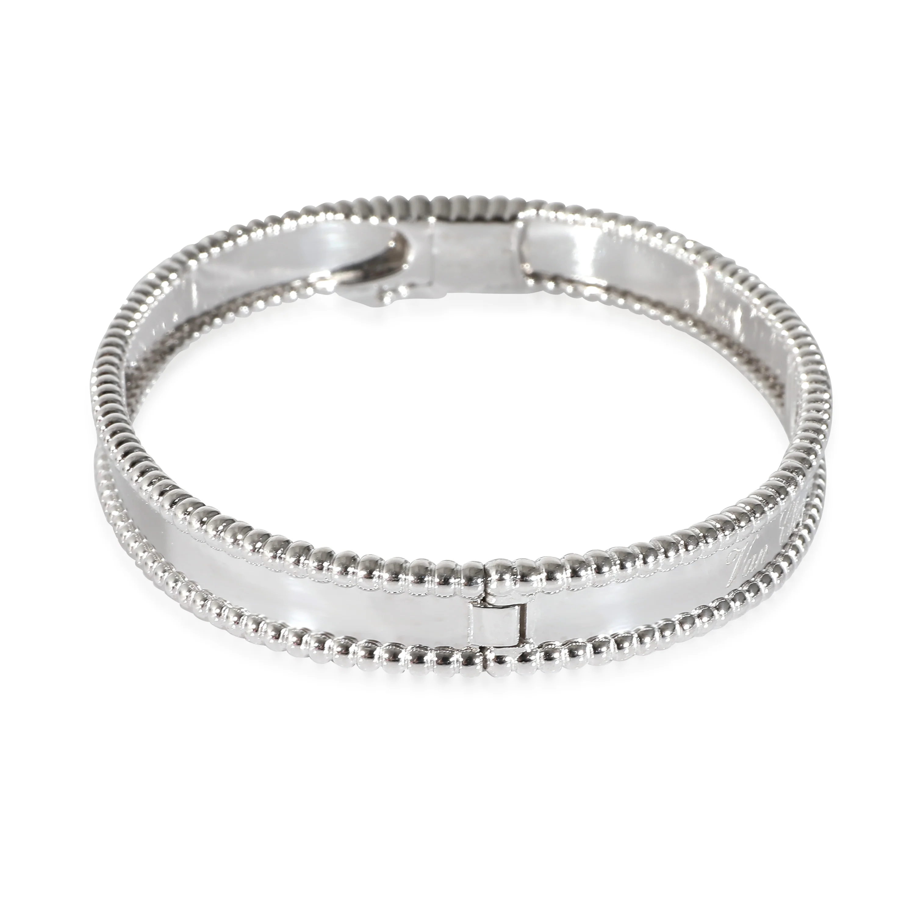 Van Cleef & Arpels Perlee Signature Bracelet in 18k White Gold - Image 2