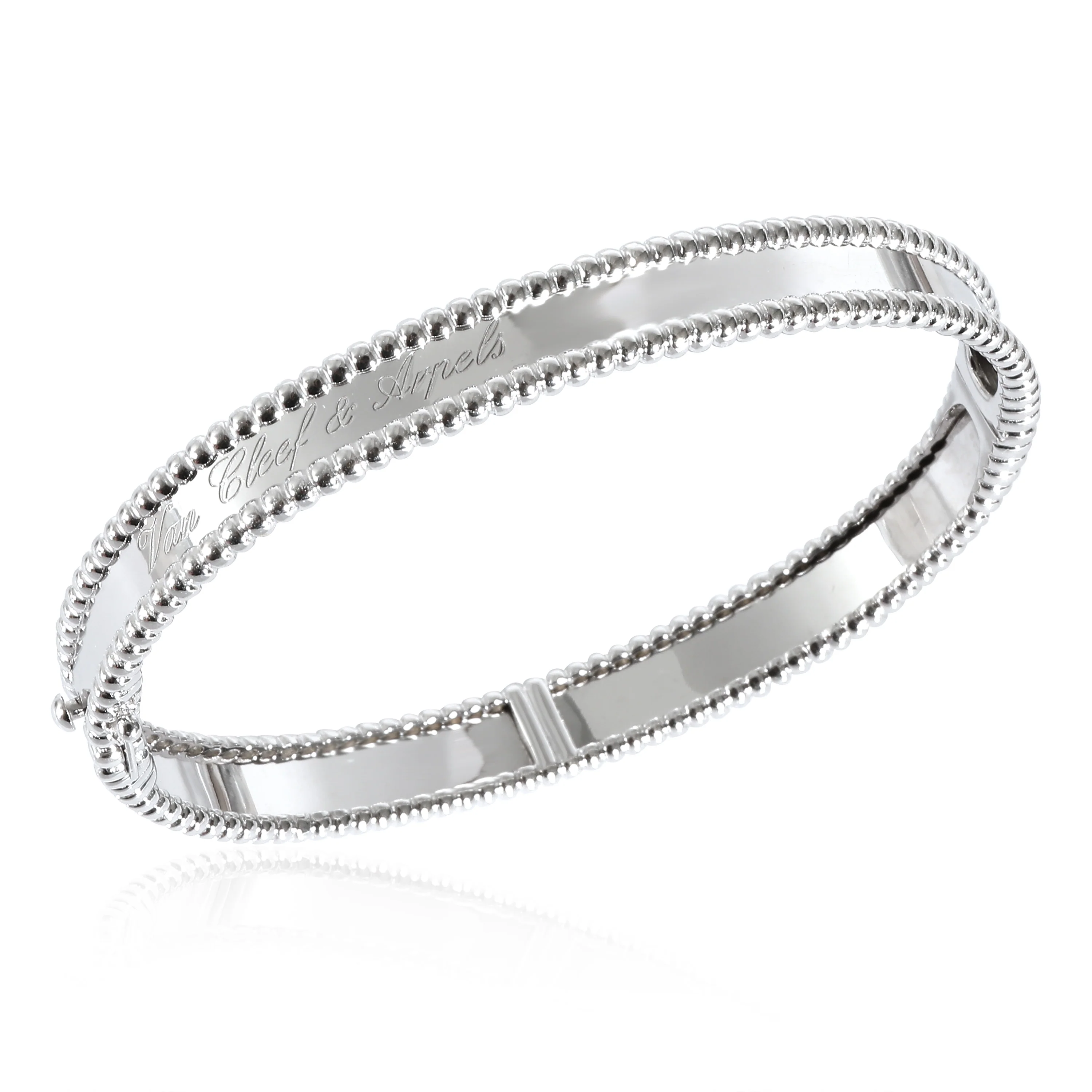 Van Cleef & Arpels Perlee Signature Bracelet in 18k White Gold - Image 3