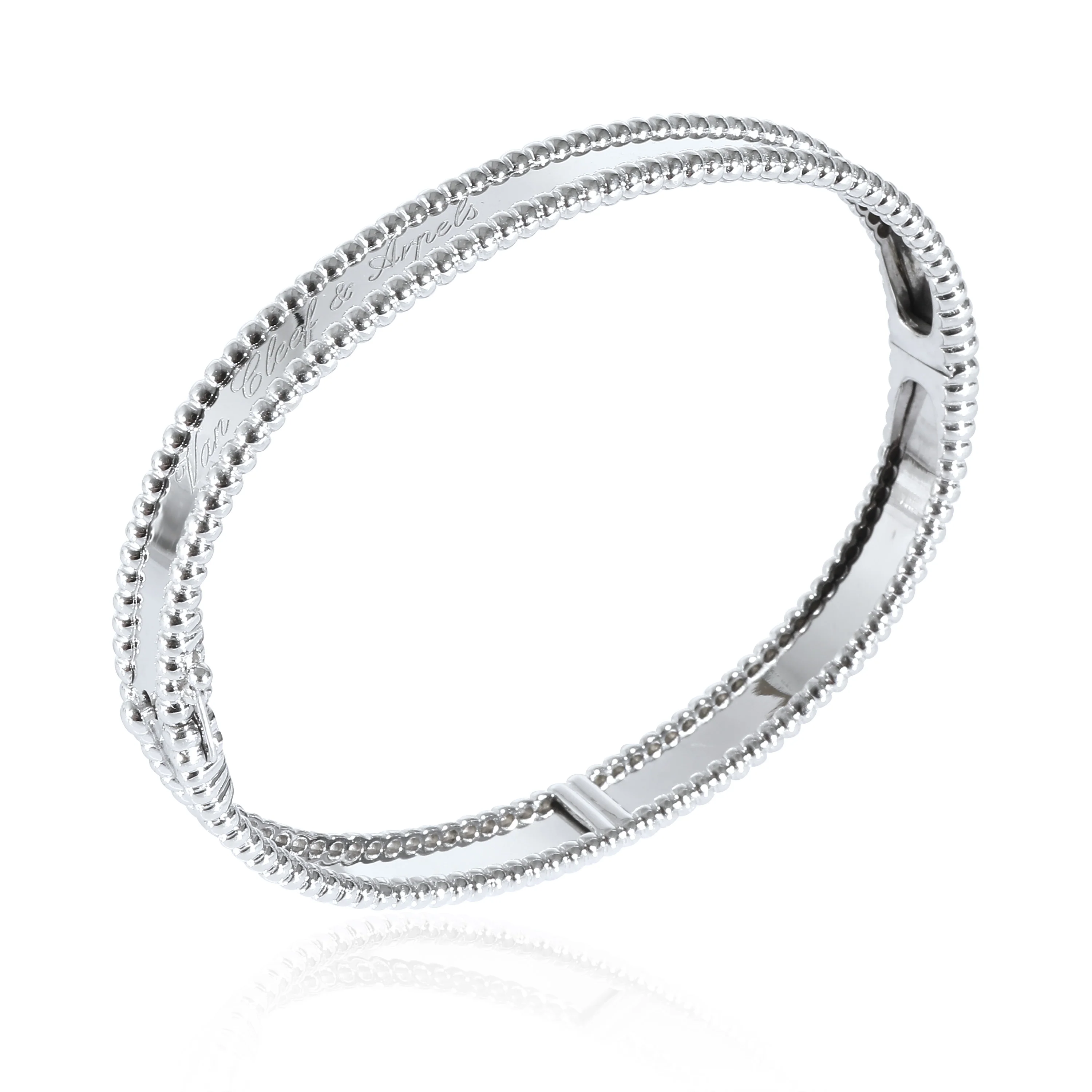 Van Cleef & Arpels Perlee Signature Bracelet in 18k White Gold - Image 6