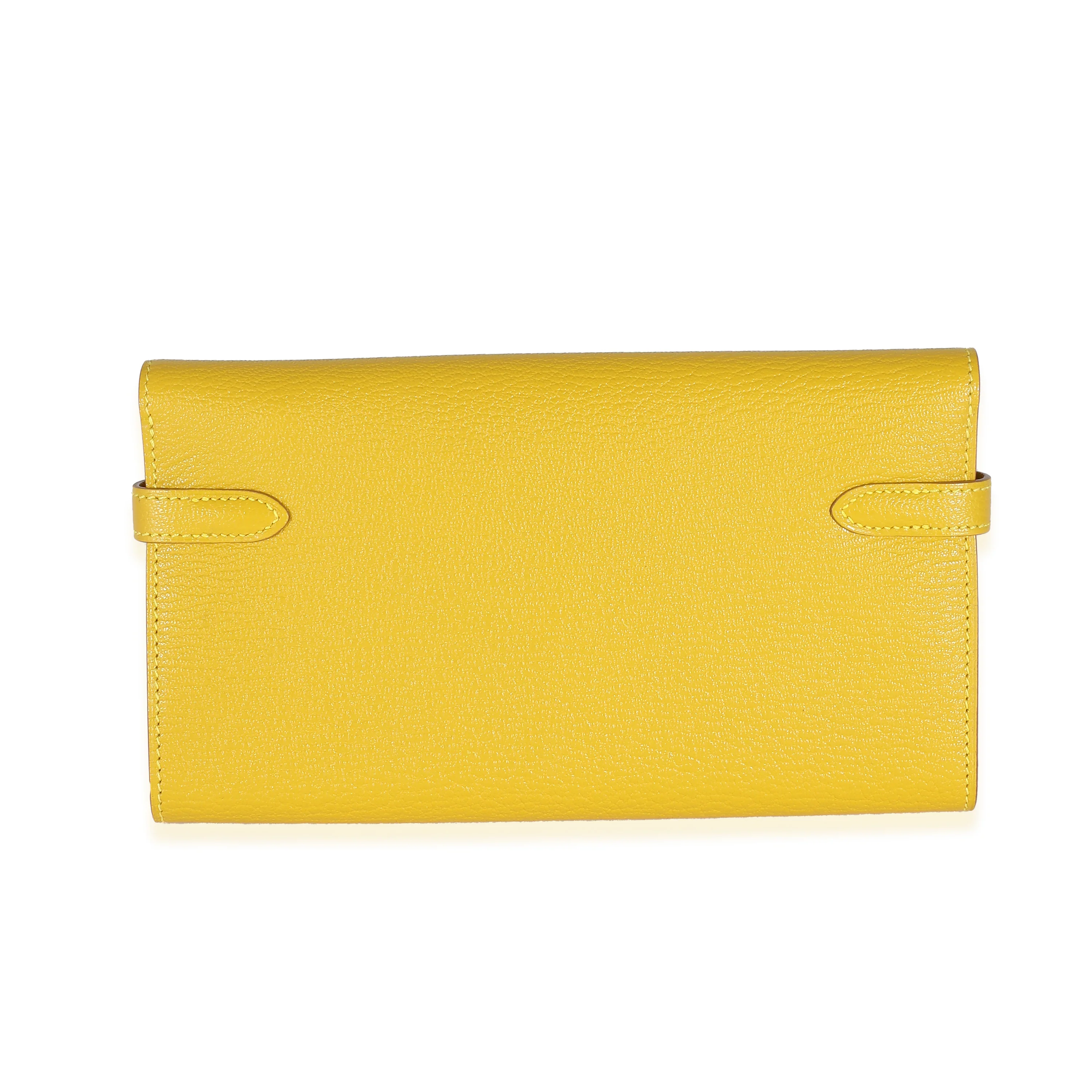 Hermès Cumin Chevre Mysore Kelly Longue Wallet GHW - Image 3