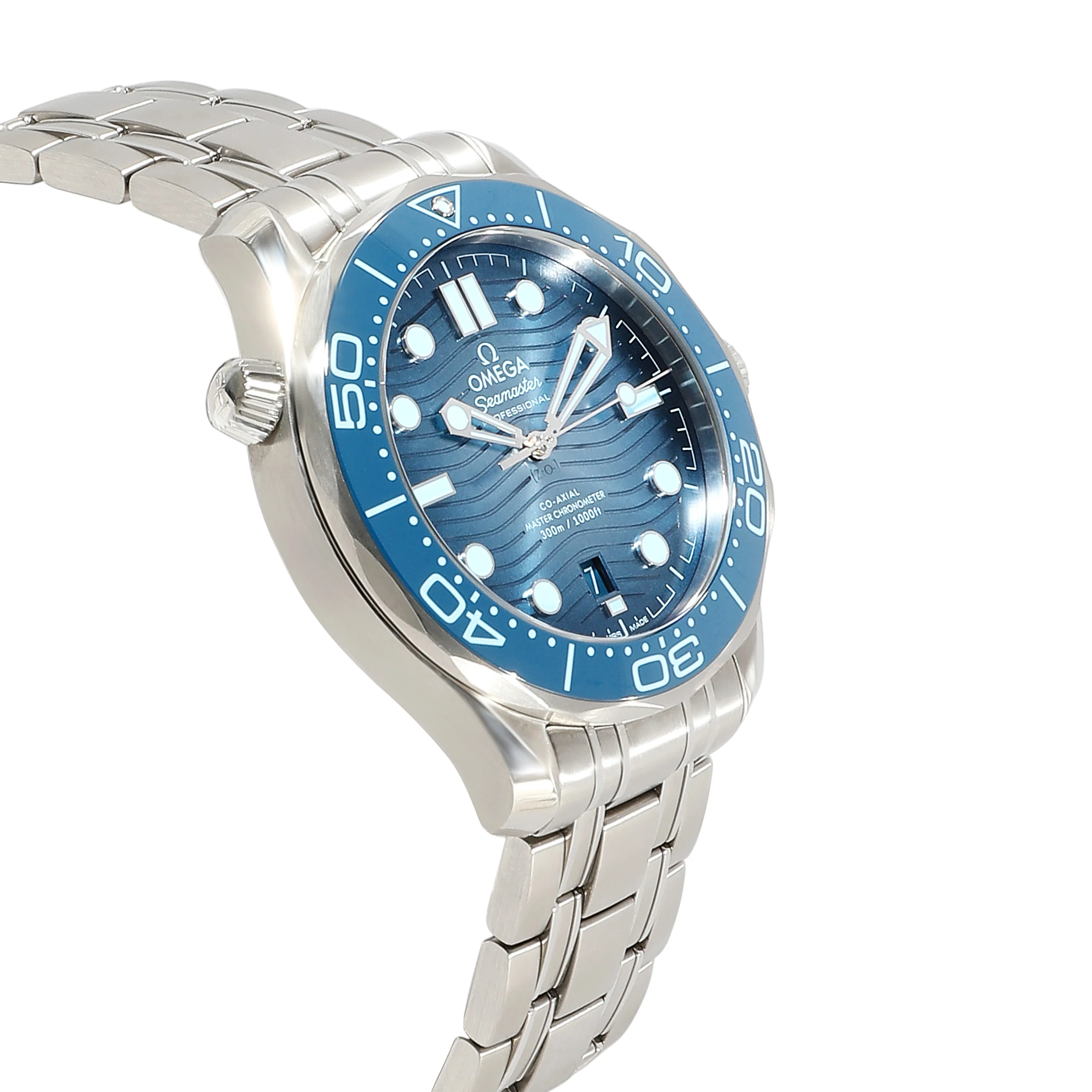 Omega Seamaster Summer Blue 210.30.42.20.03.003 Mens Watch in  Stainless Steel - Image 2