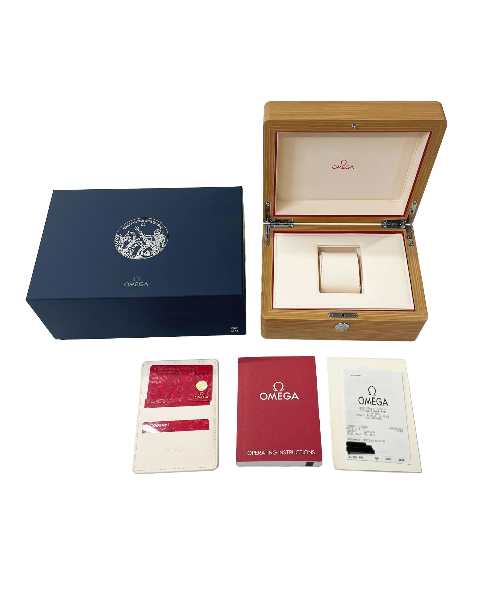 Omega Seamaster Summer Blue 210.30.42.20.03.003 Mens Watch in  Stainless Steel - Image 5