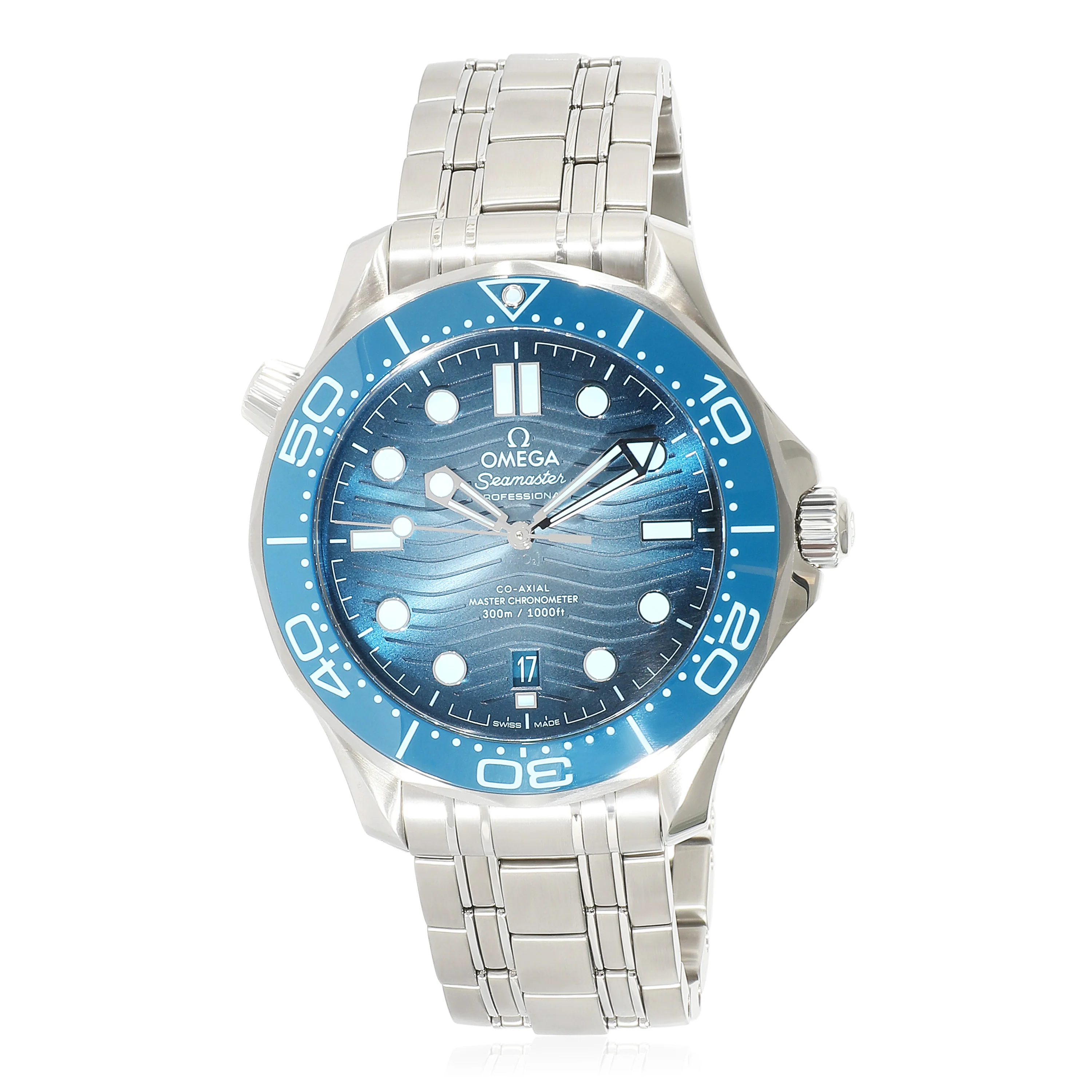 Omega Seamaster Summer Blue 210.30.42.20.03.003 Mens Watch in  Stainless Steel - Image 6