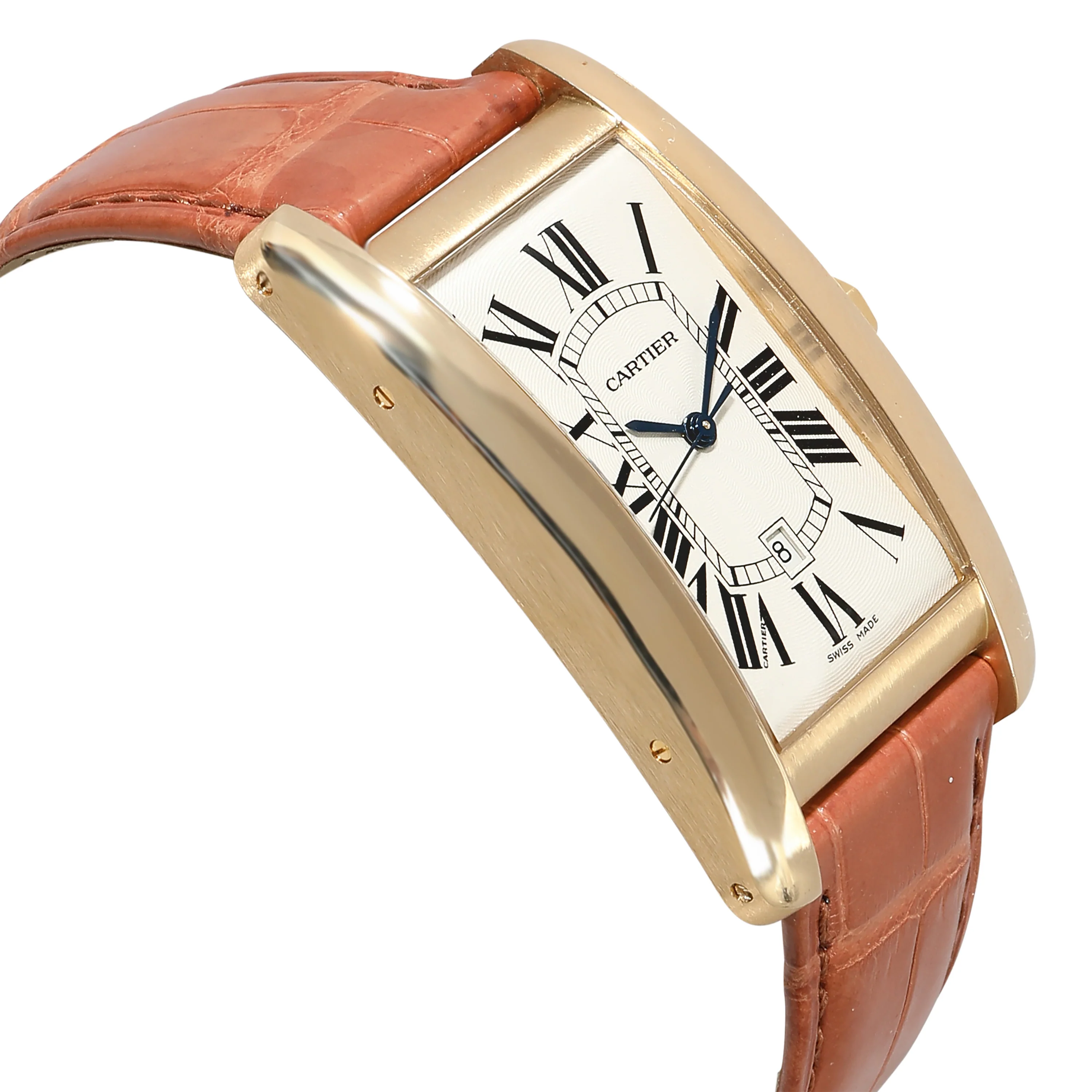 Cartier Tank Americaine W2603156 Mens Watch in 18kt Yellow Gold - Image 2