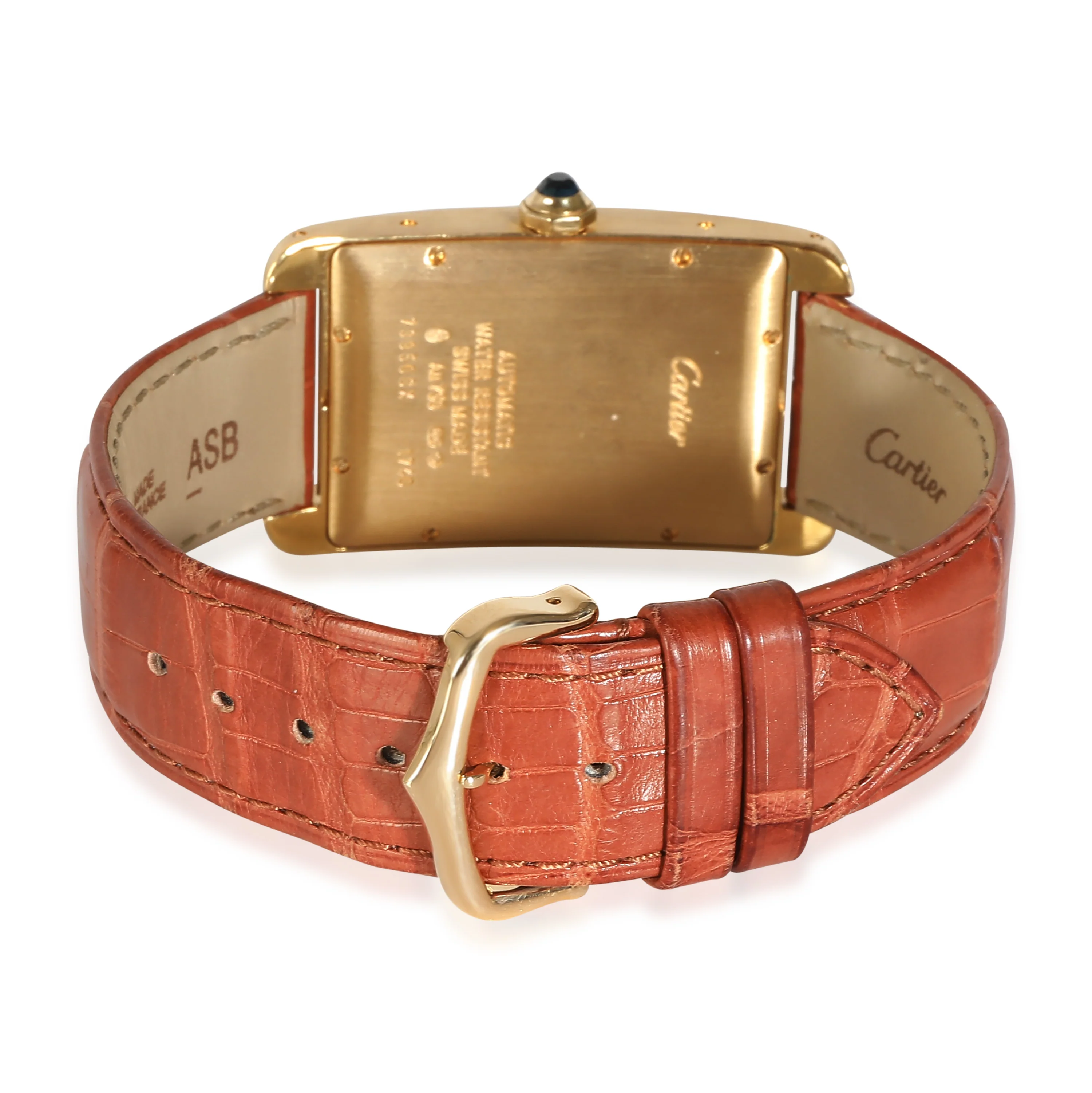 Cartier Tank Americaine W2603156 Mens Watch in 18kt Yellow Gold - Image 4