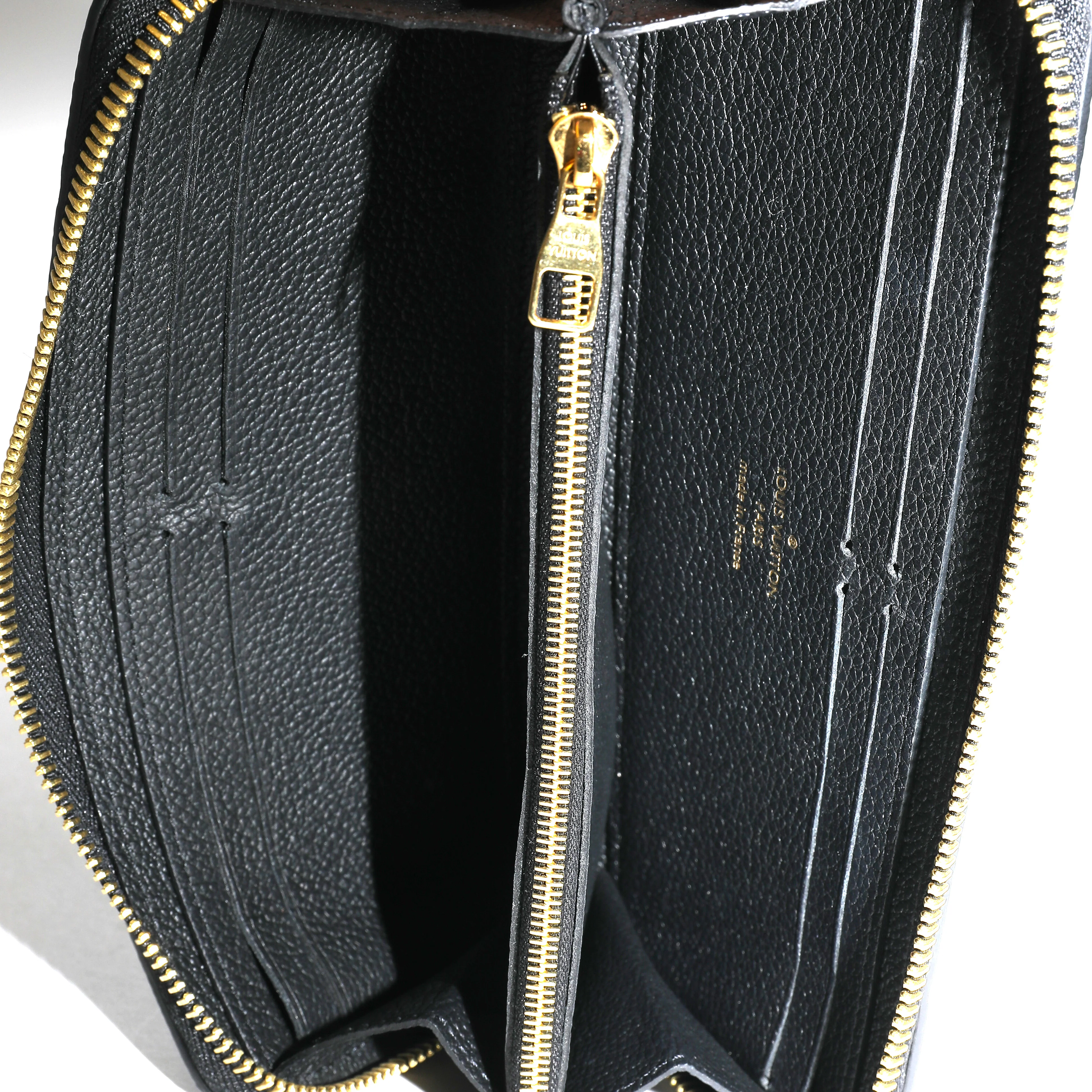 Louis Vuitton Black Monogram Empreinte Clemence Wallet - Image 8