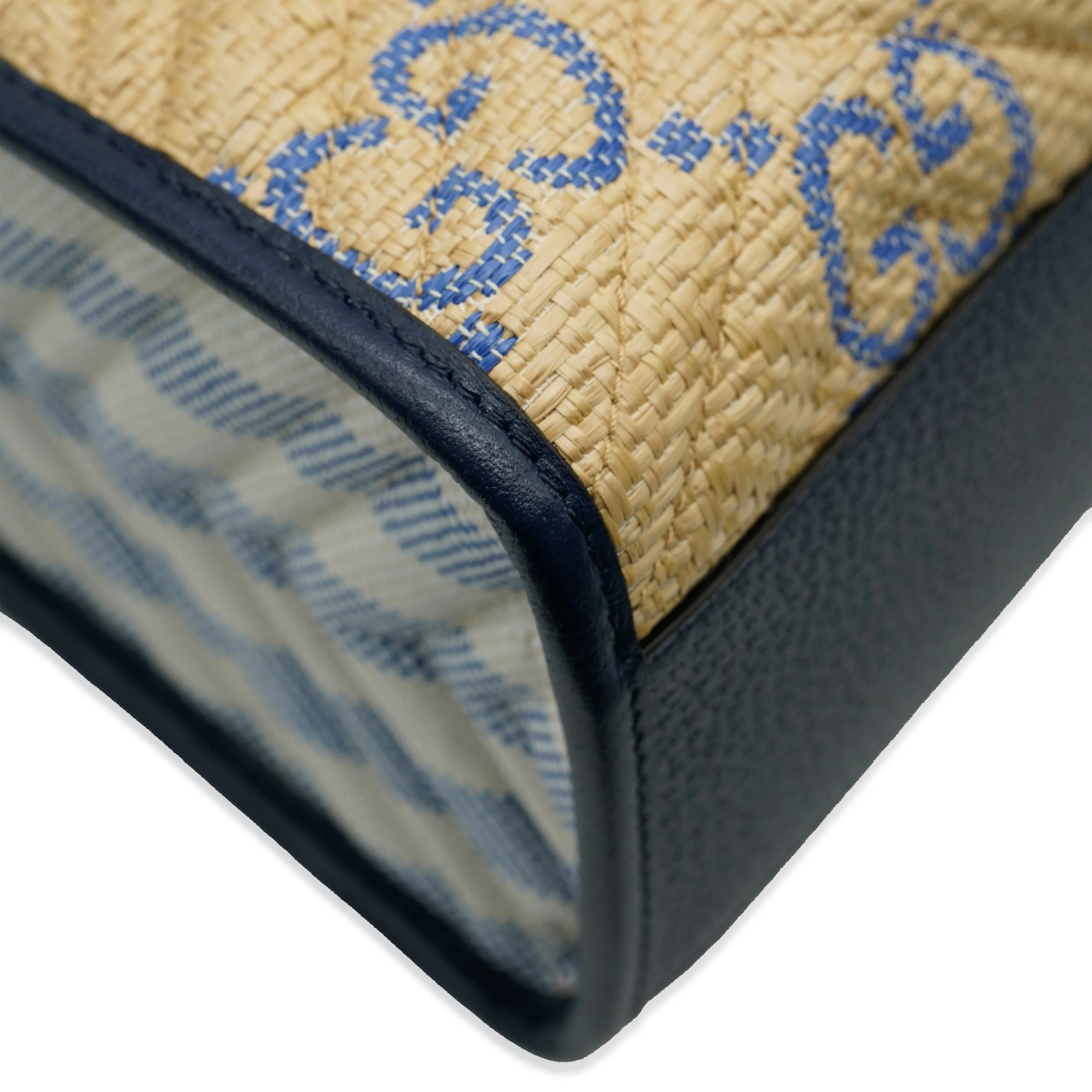 Gucci Beige Straw Matelasse Raffia GG Small Marmont Bag - Image 4