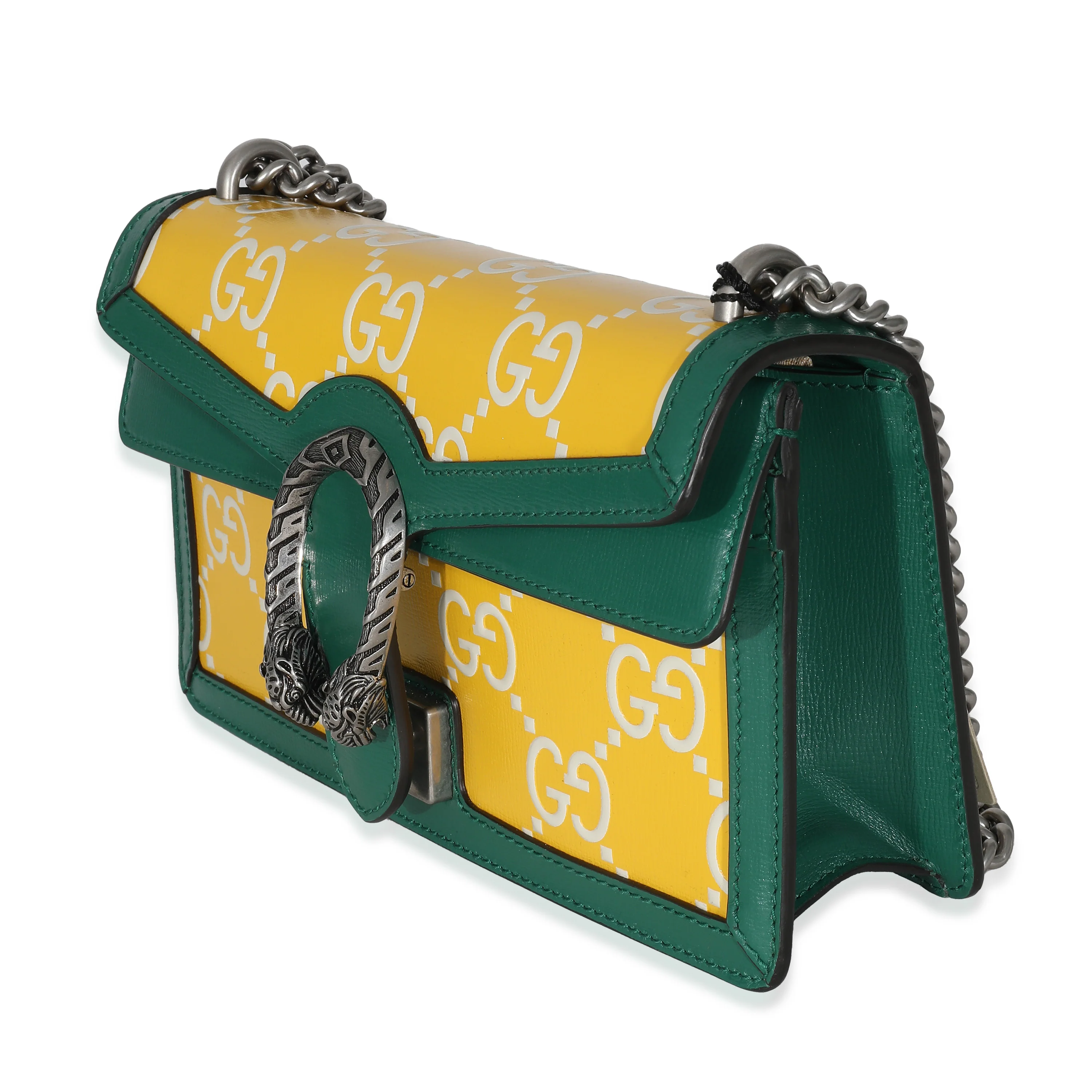 Green Yellow Leather GG Small Dionysus Bag - Image 2