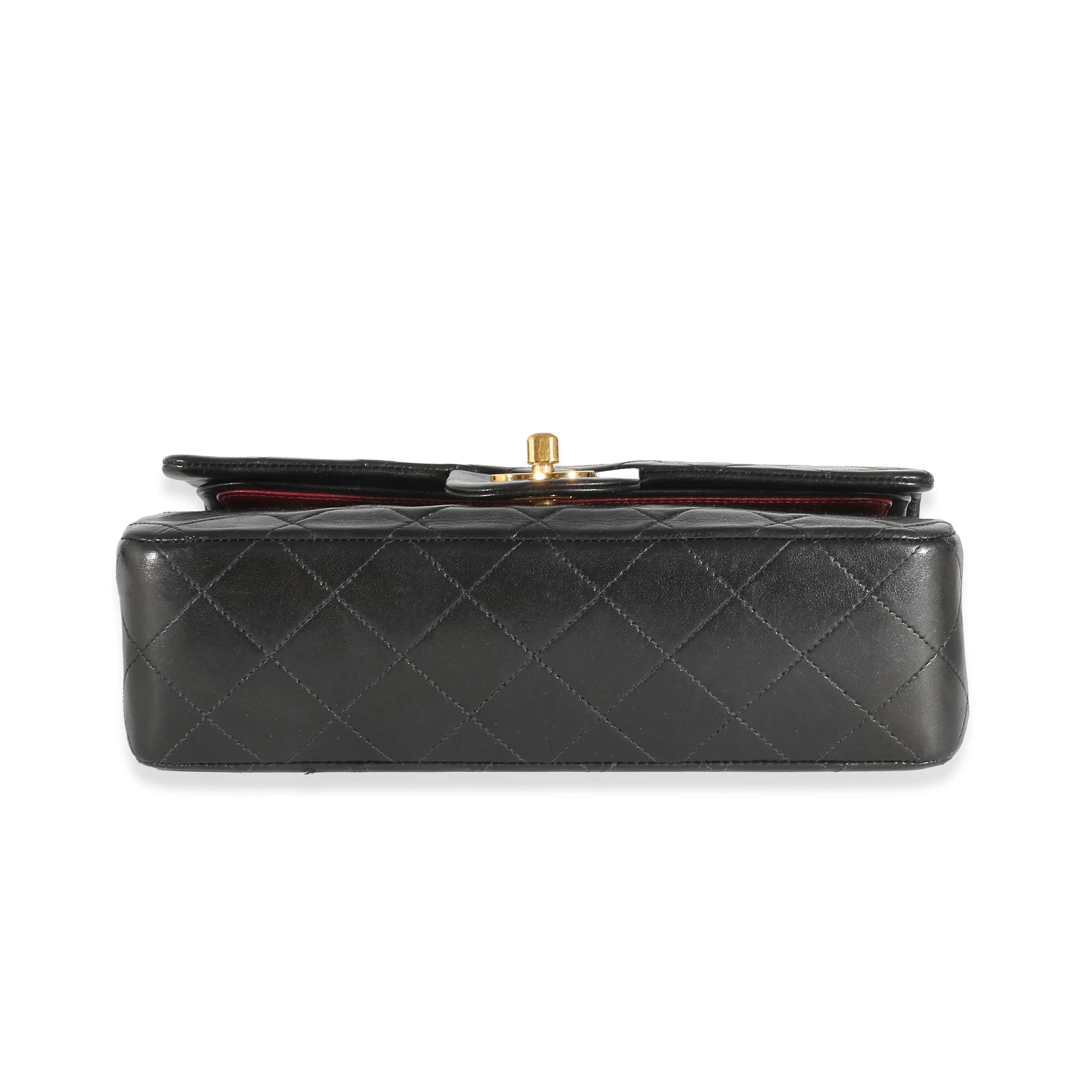 Chanel 24K Black Quilted Lambskin Small Classic Double Flap Bag - Image 5
