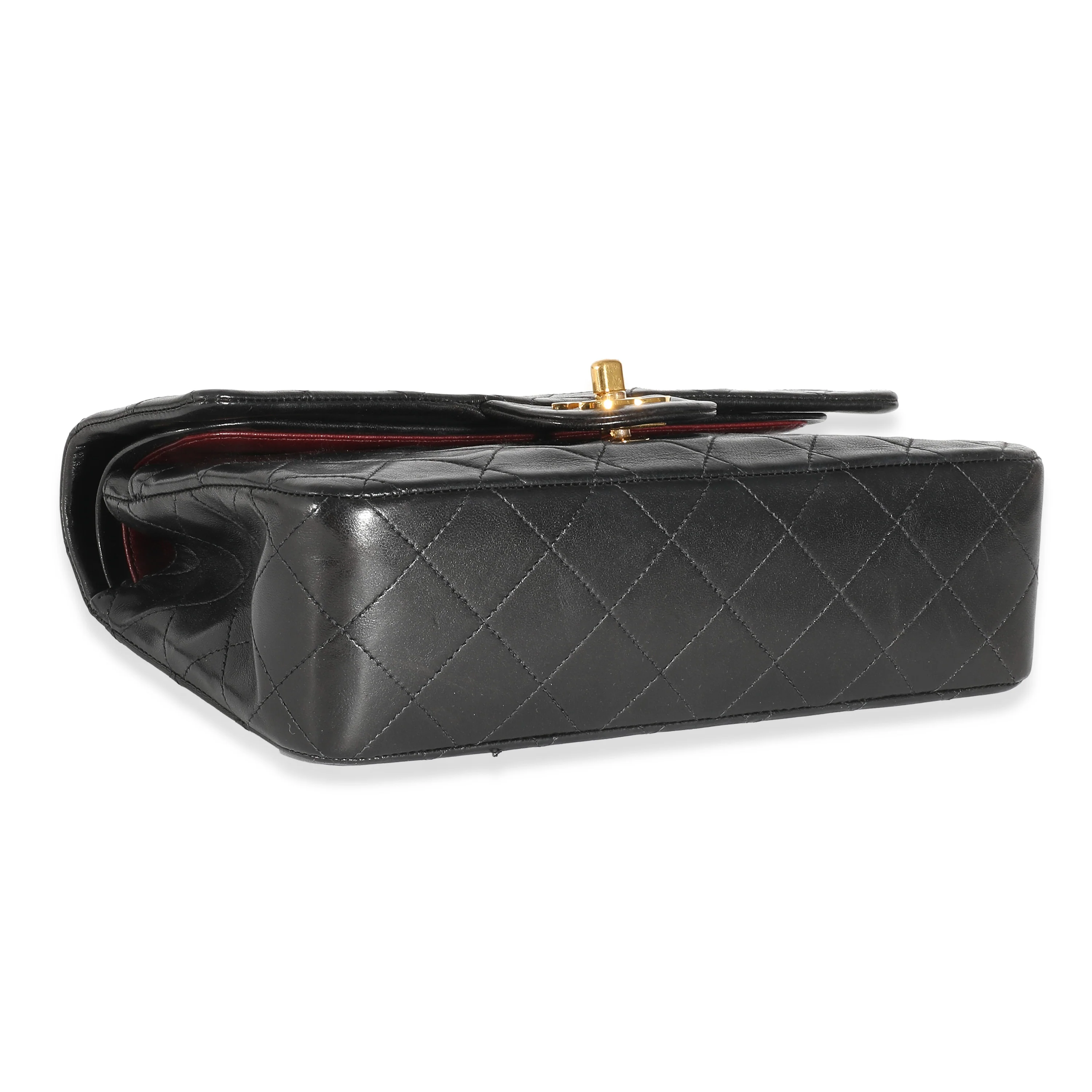 Chanel 24K Black Quilted Lambskin Small Classic Double Flap Bag - Image 6