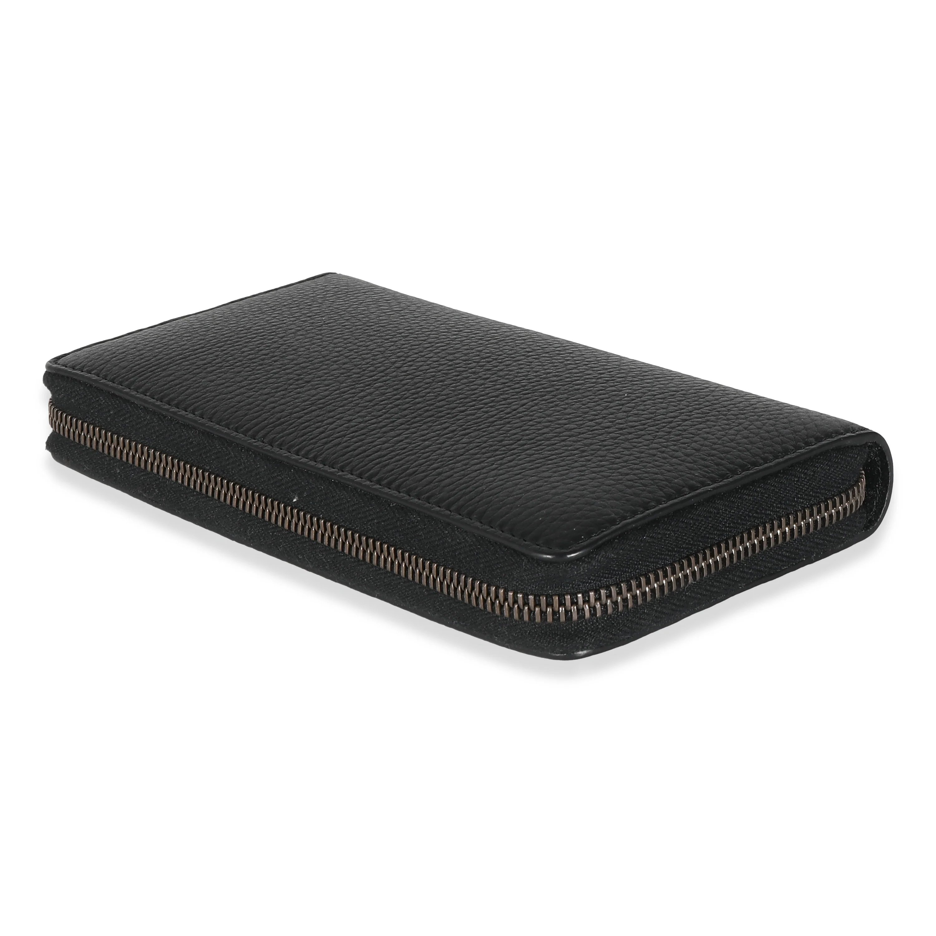 Gucci Black Leather Bamboo Zip Around Wallet - Image 4