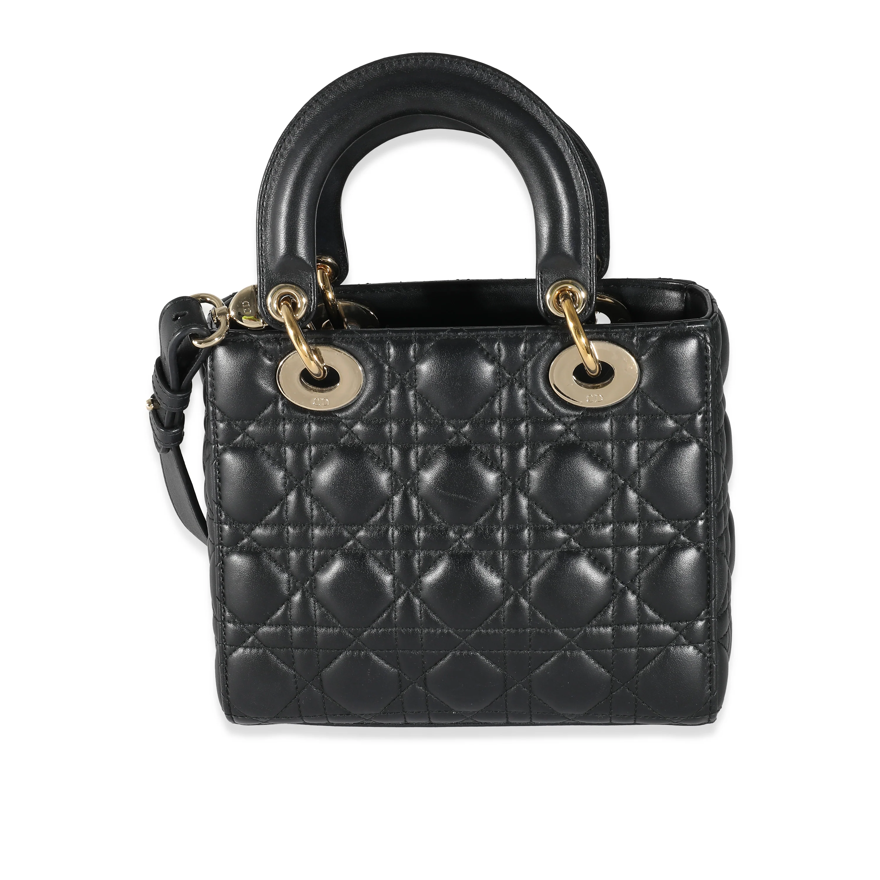 Christian Dior Black Cannage Lambskin Small Lady MyabcDior - Image 4