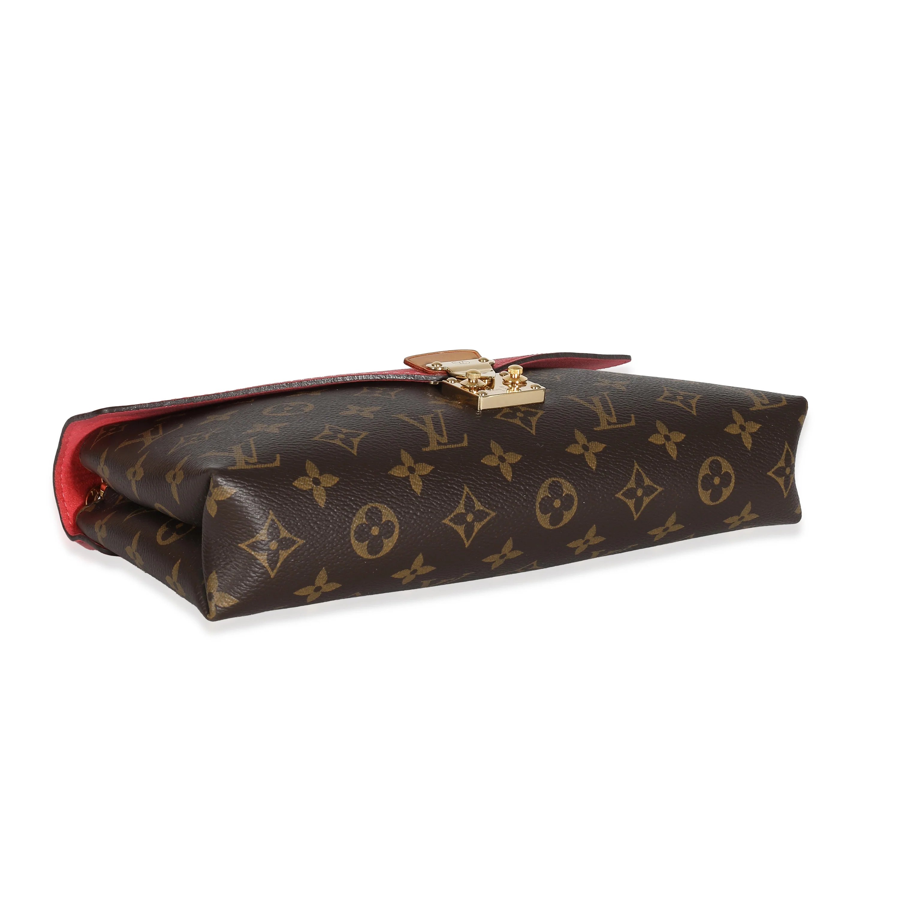 Louis Vuitton Rose Litchi Monogram Canvas Pallas Chain Bag - Image 6