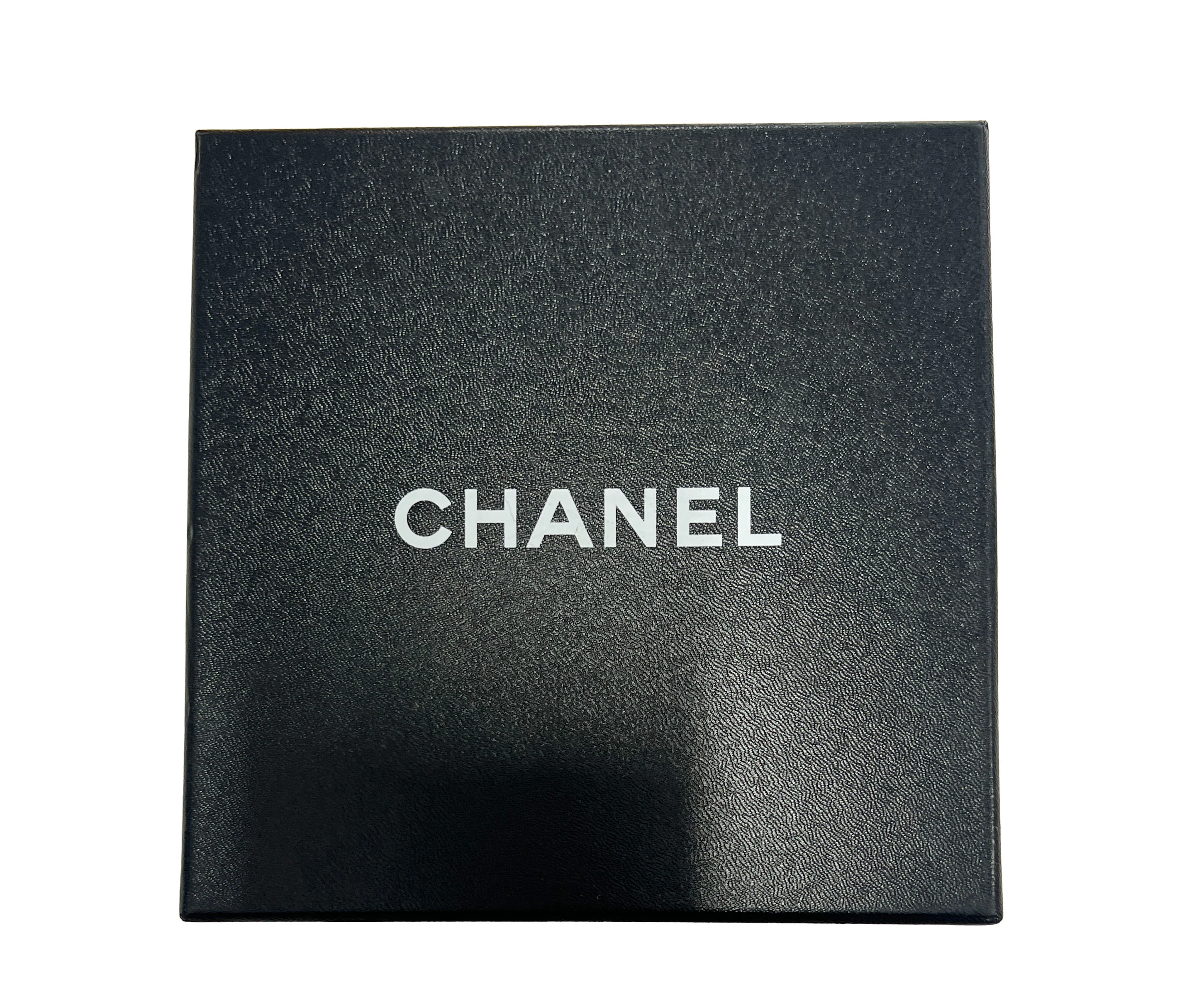 Ruthenium Chanel 2009 CC Black & Purple Bead Long Necklace With CC - Image 3