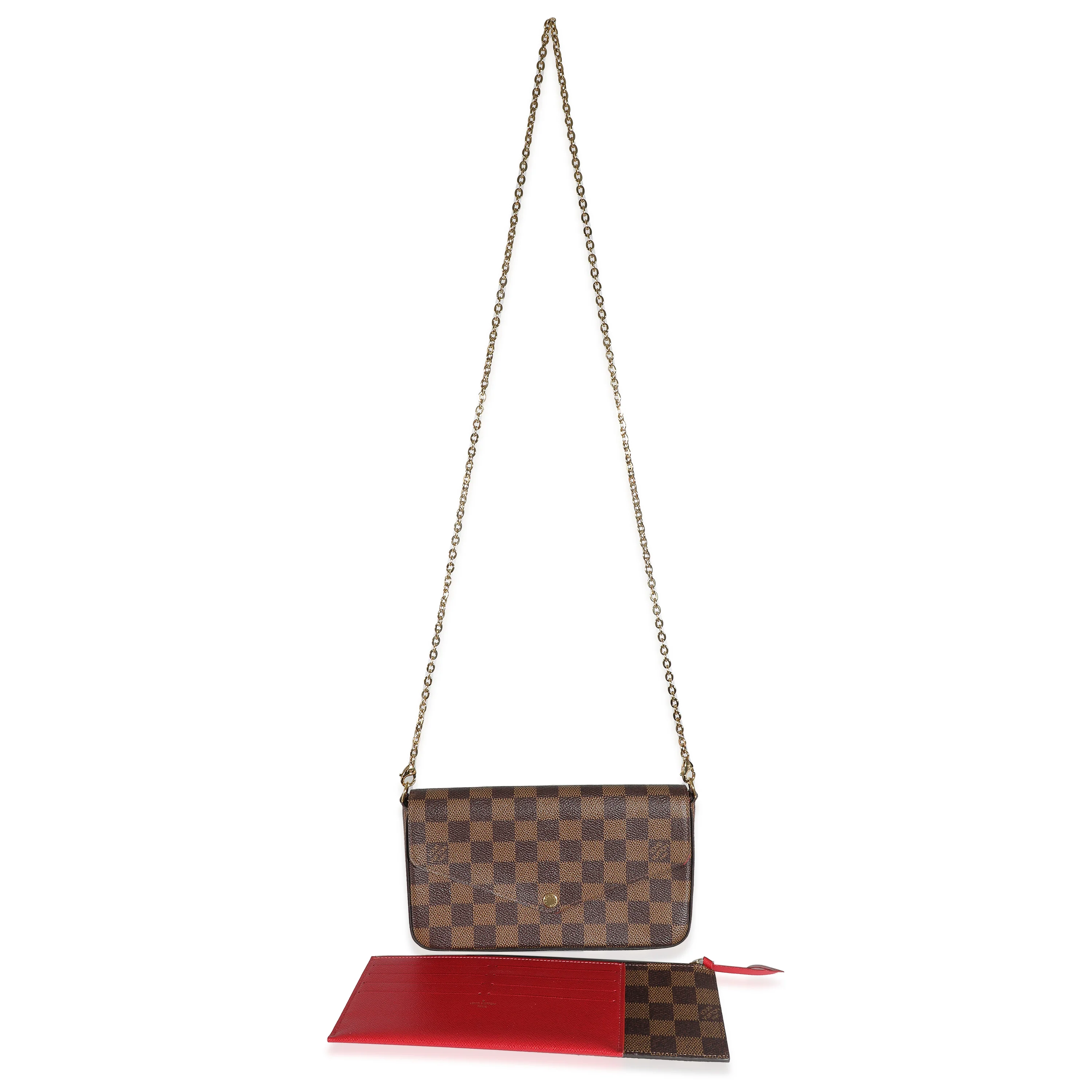Louis Vuitton Cerise Damier Ebene Canvas Félicie Pochette - Image 4