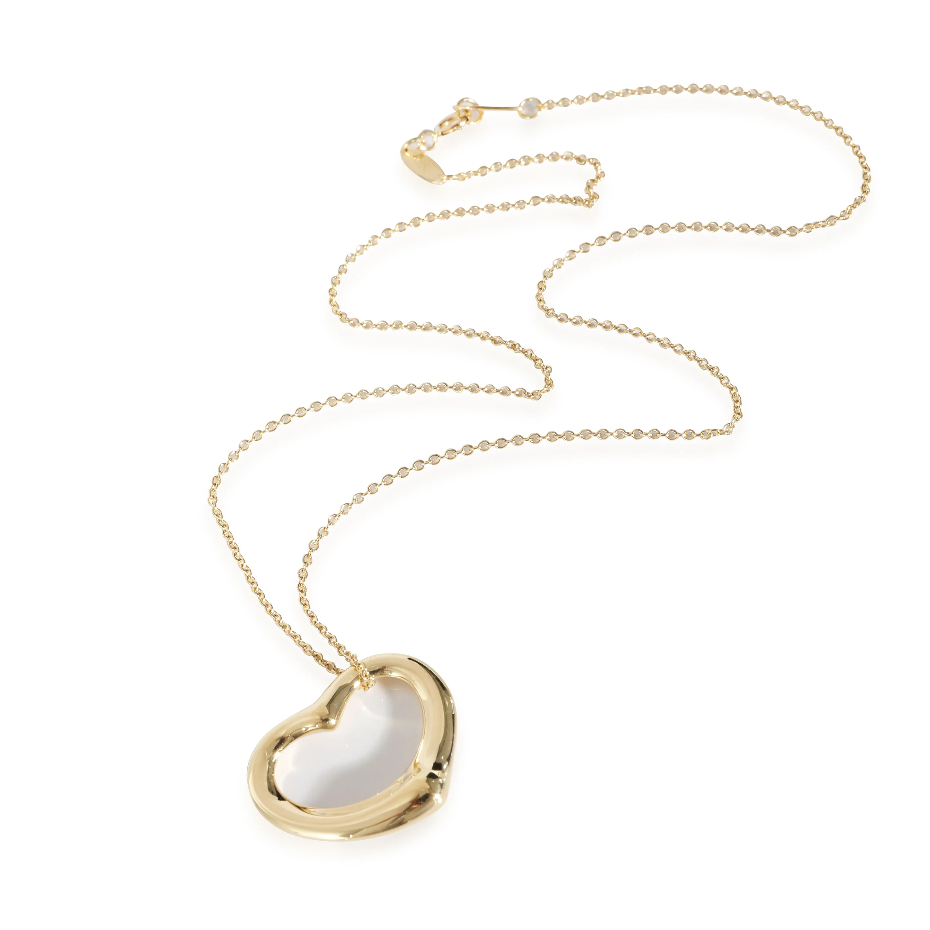 Tiffany & Co. Elsa Peretti Open Heart Pendant in 18k Yellow Gold - Image 2
