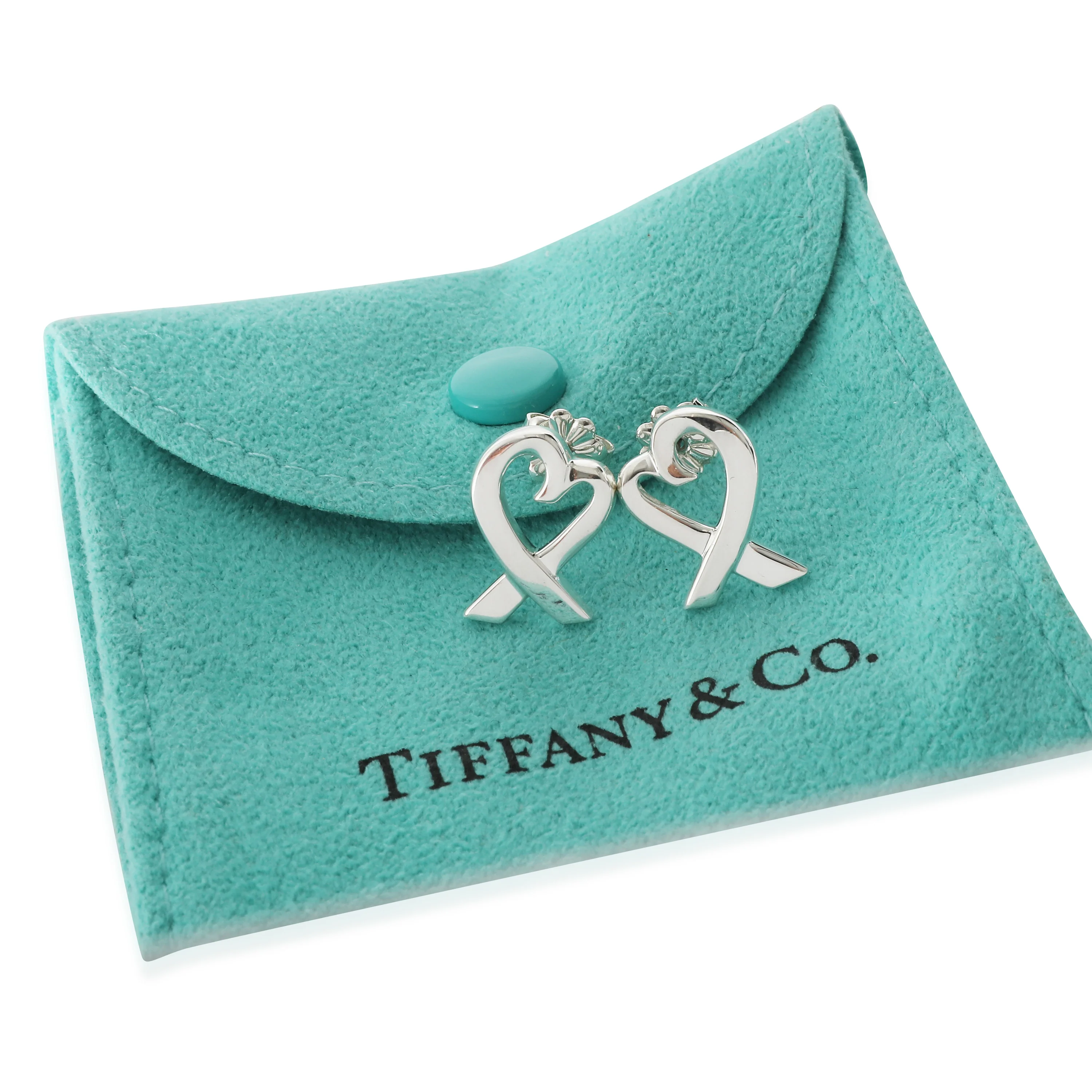 Paloma Picasso 14 mm Loving Heart Earrings in Sterling Silver - Image 2