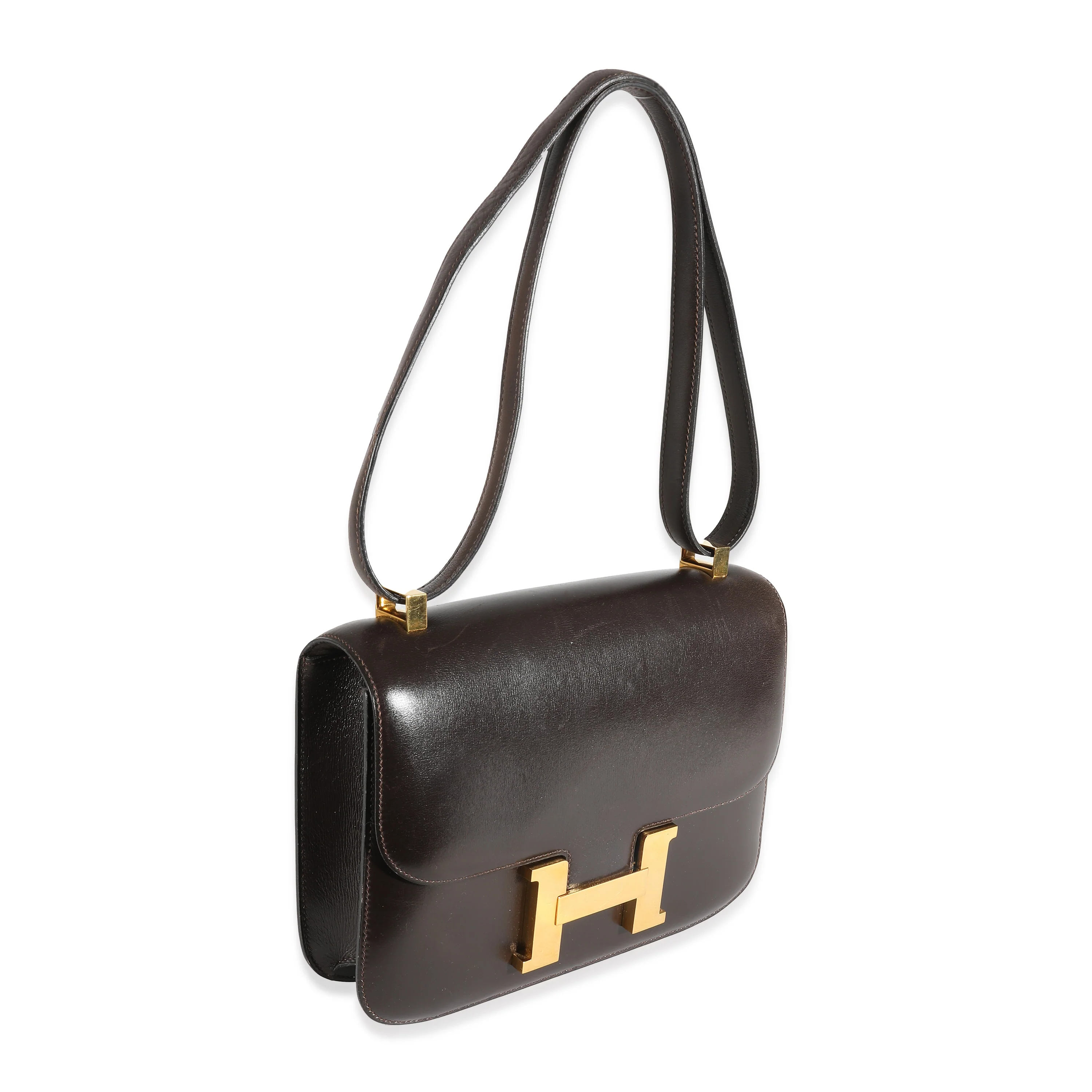 Hermès Vintage Chocolate Box Constance 23 GHW - Image 8