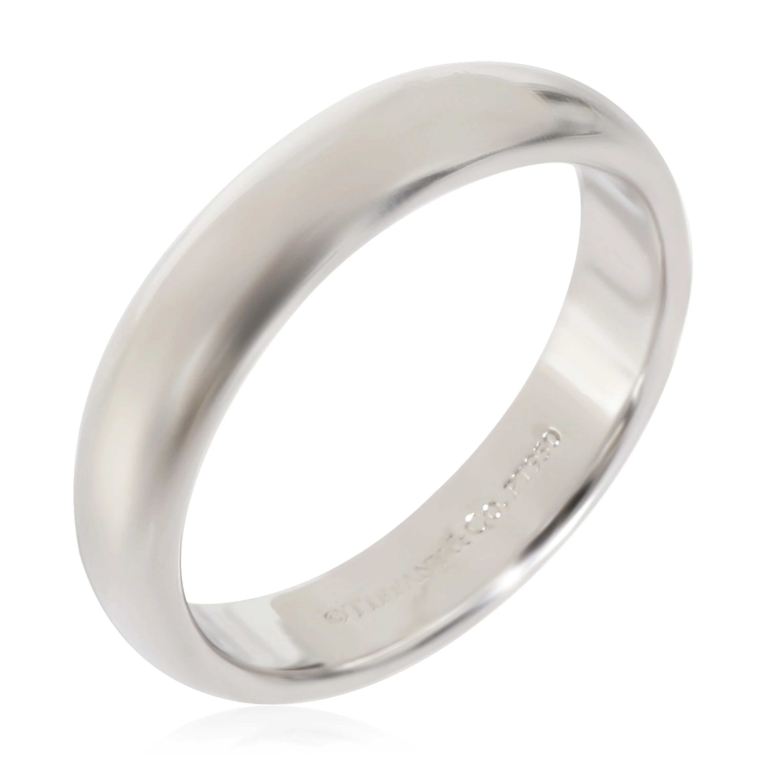 Tiffany & Co. Tiffany Forever Wedding 4.5 mm Band in Platinum, Size 8 - Image 4