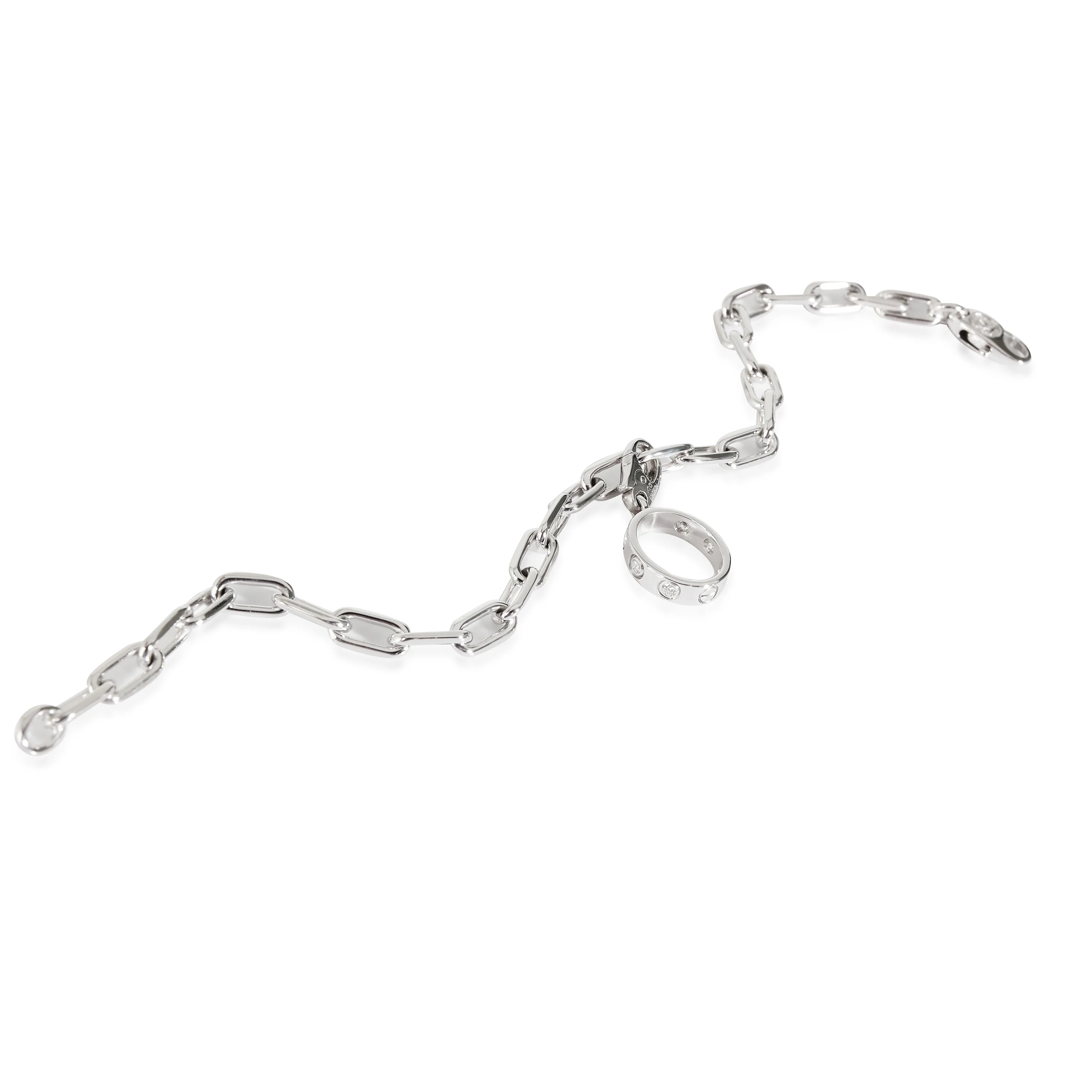 Spartacus Bracelet With Love Charm (White Gold) - Image 3