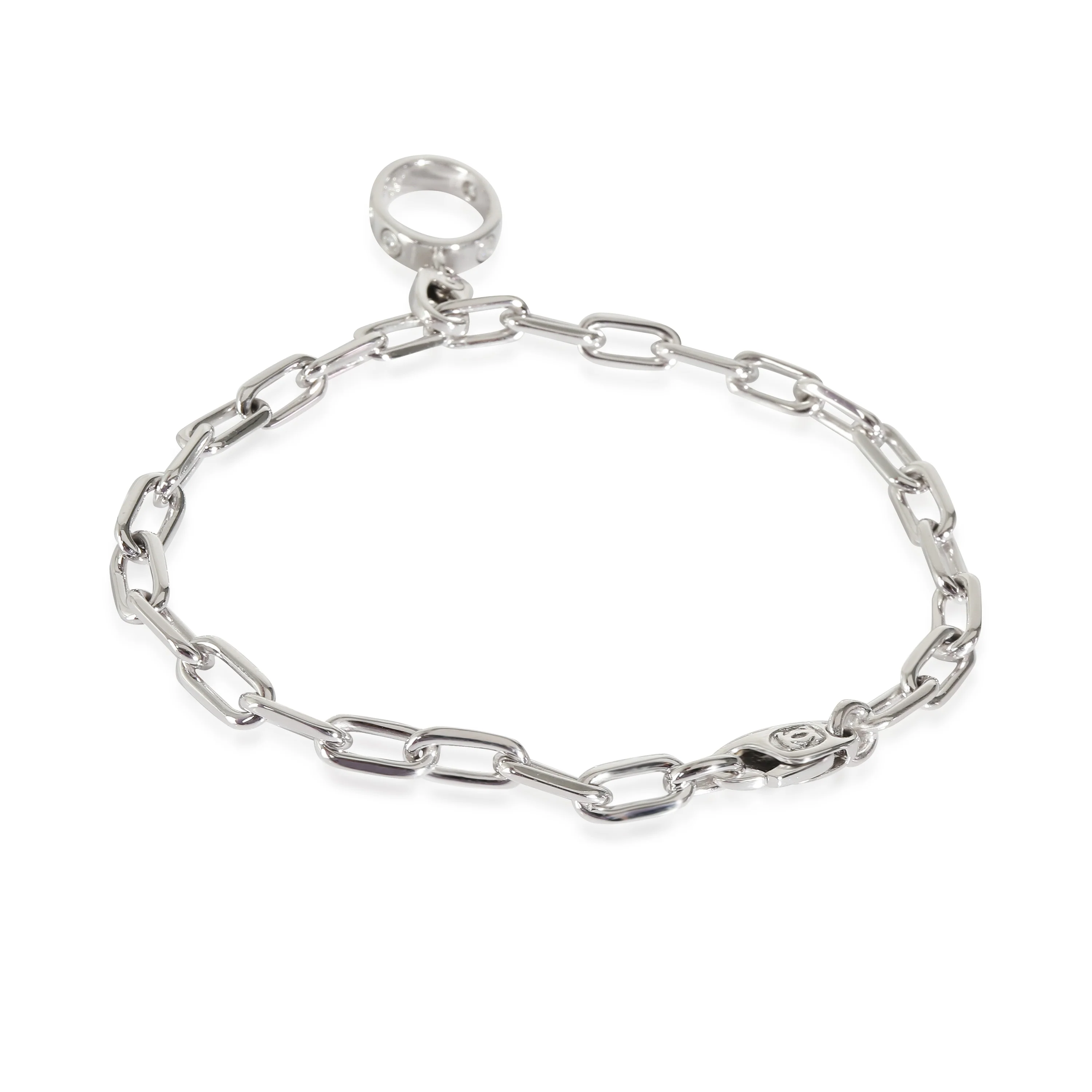 Spartacus Bracelet With Love Charm (White Gold) - Image 4