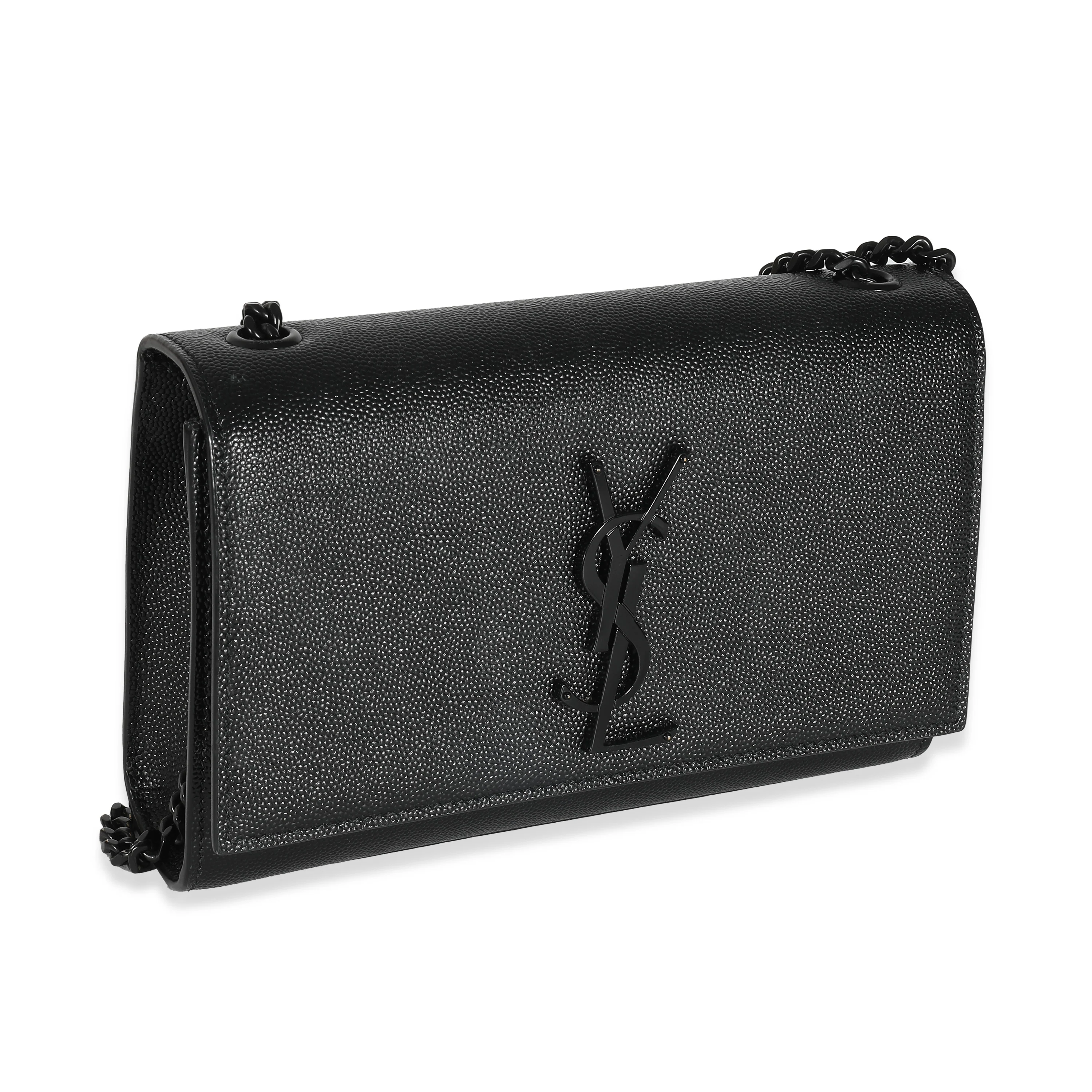 Saint Laurent Black Grain De Poudre Small Kate Bag - Image 7