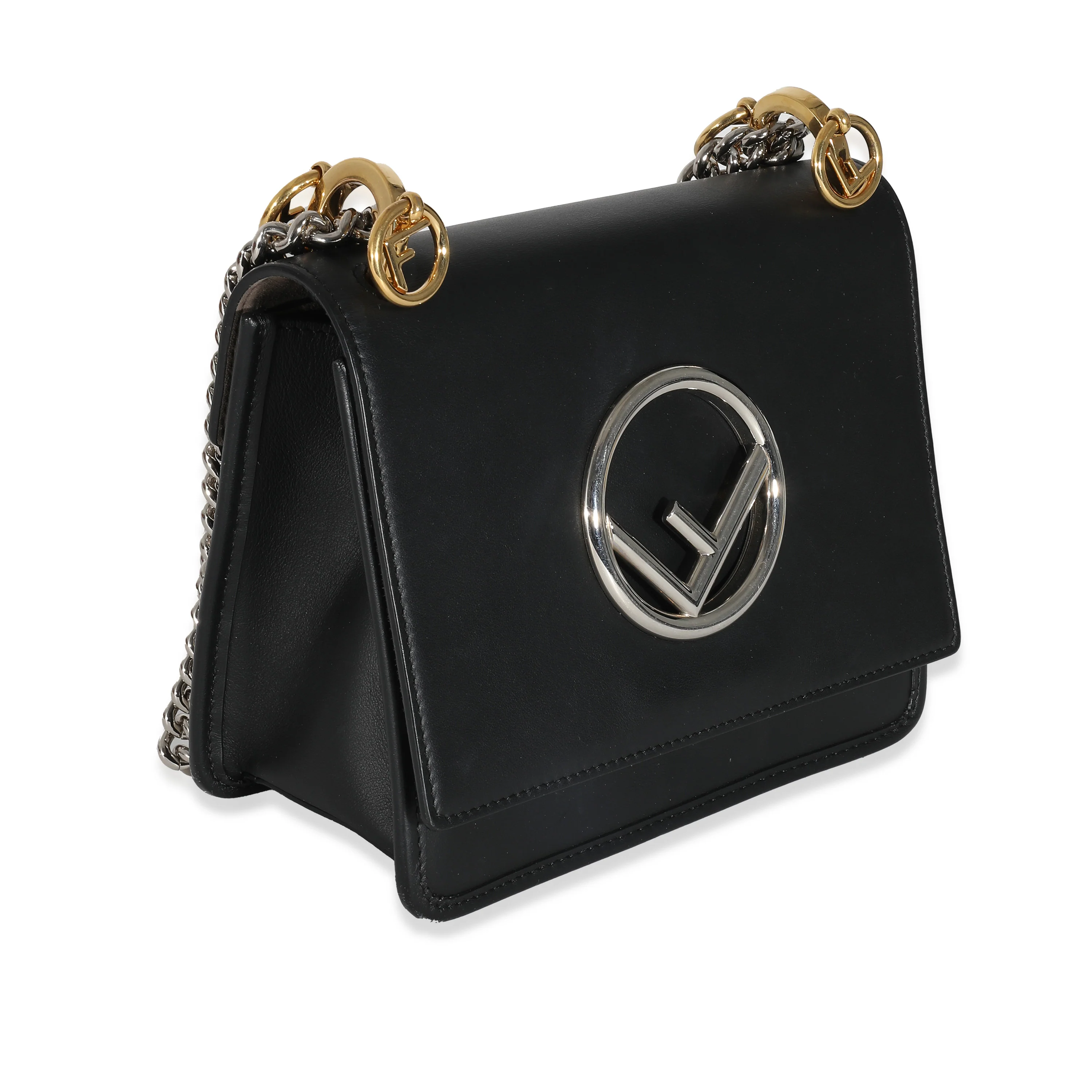Fendi Black Vitello Century Opaco F is Fendi Kan I Bag - Image 3