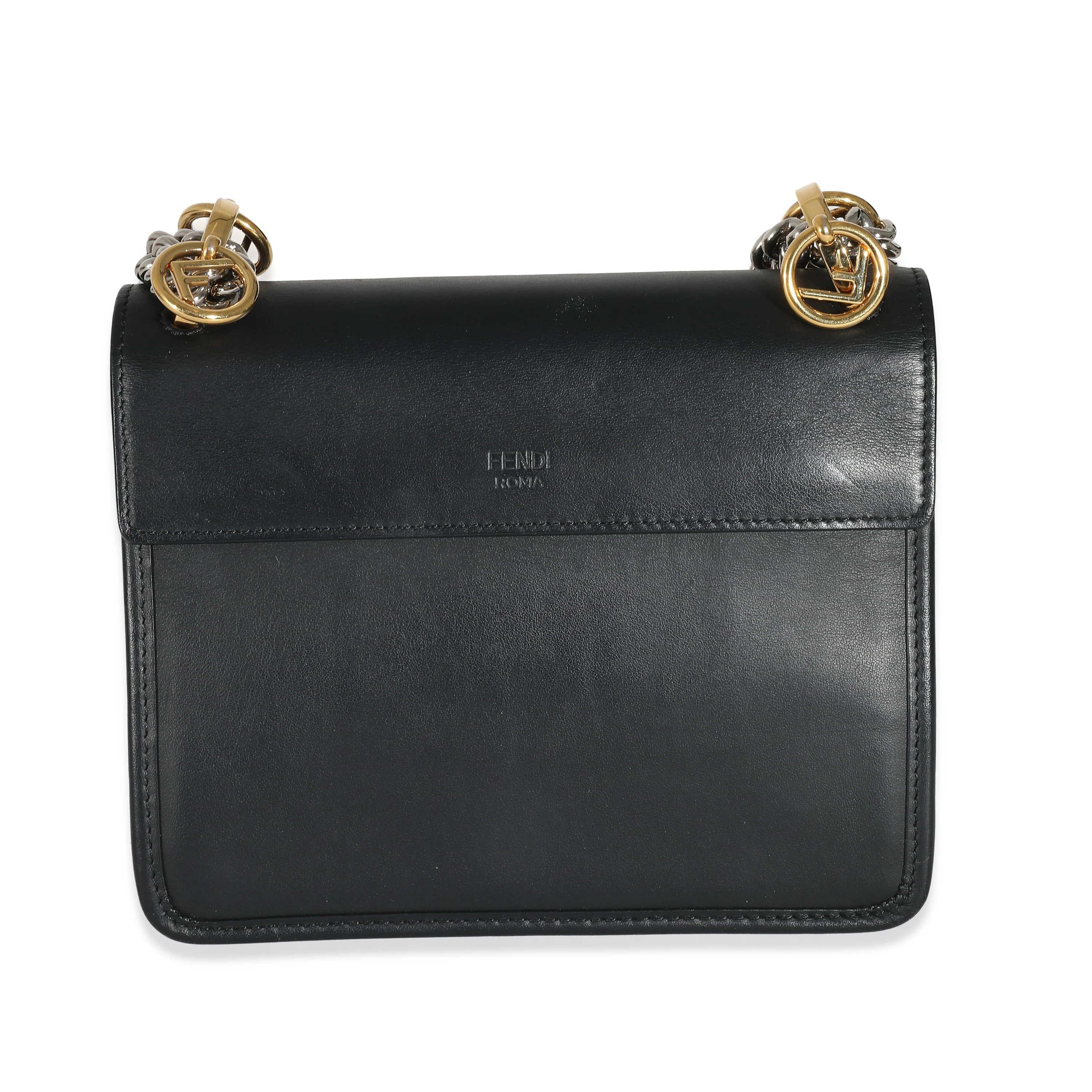 Fendi Black Vitello Century Opaco F is Fendi Kan I Bag - Image 5