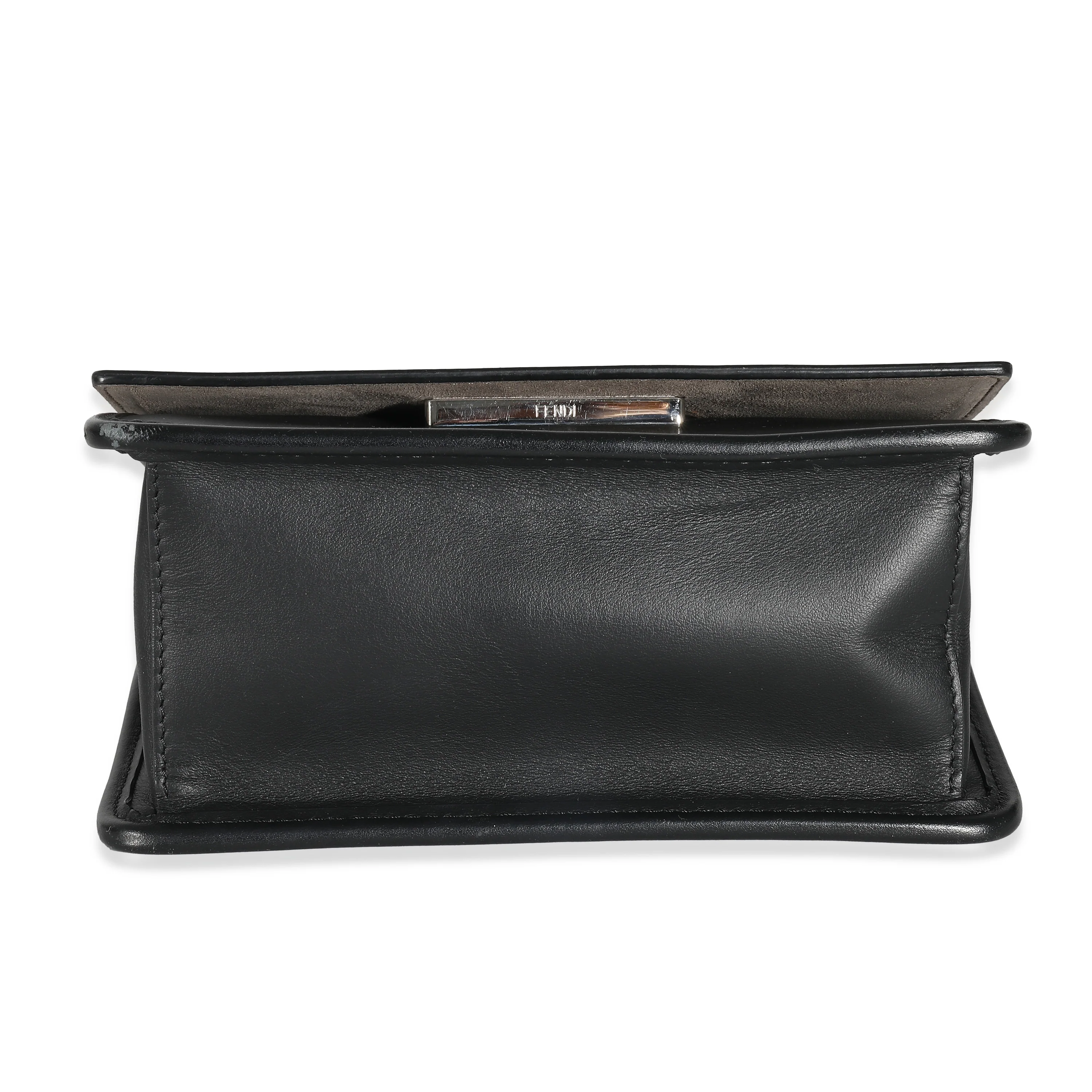 Fendi Black Vitello Century Opaco F is Fendi Kan I Bag - Image 7