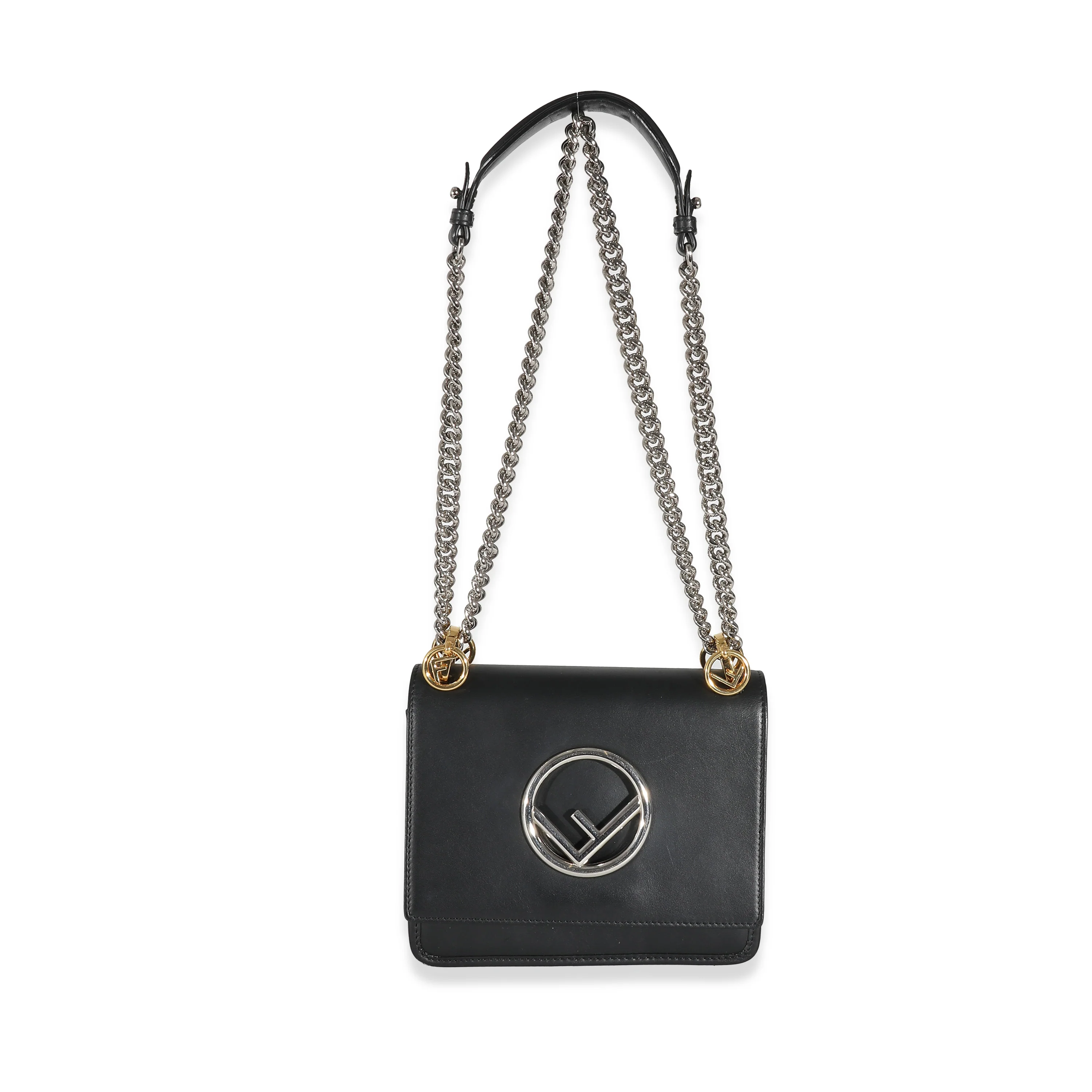 Fendi Black Vitello Century Opaco F is Fendi Kan I Bag - Image 8